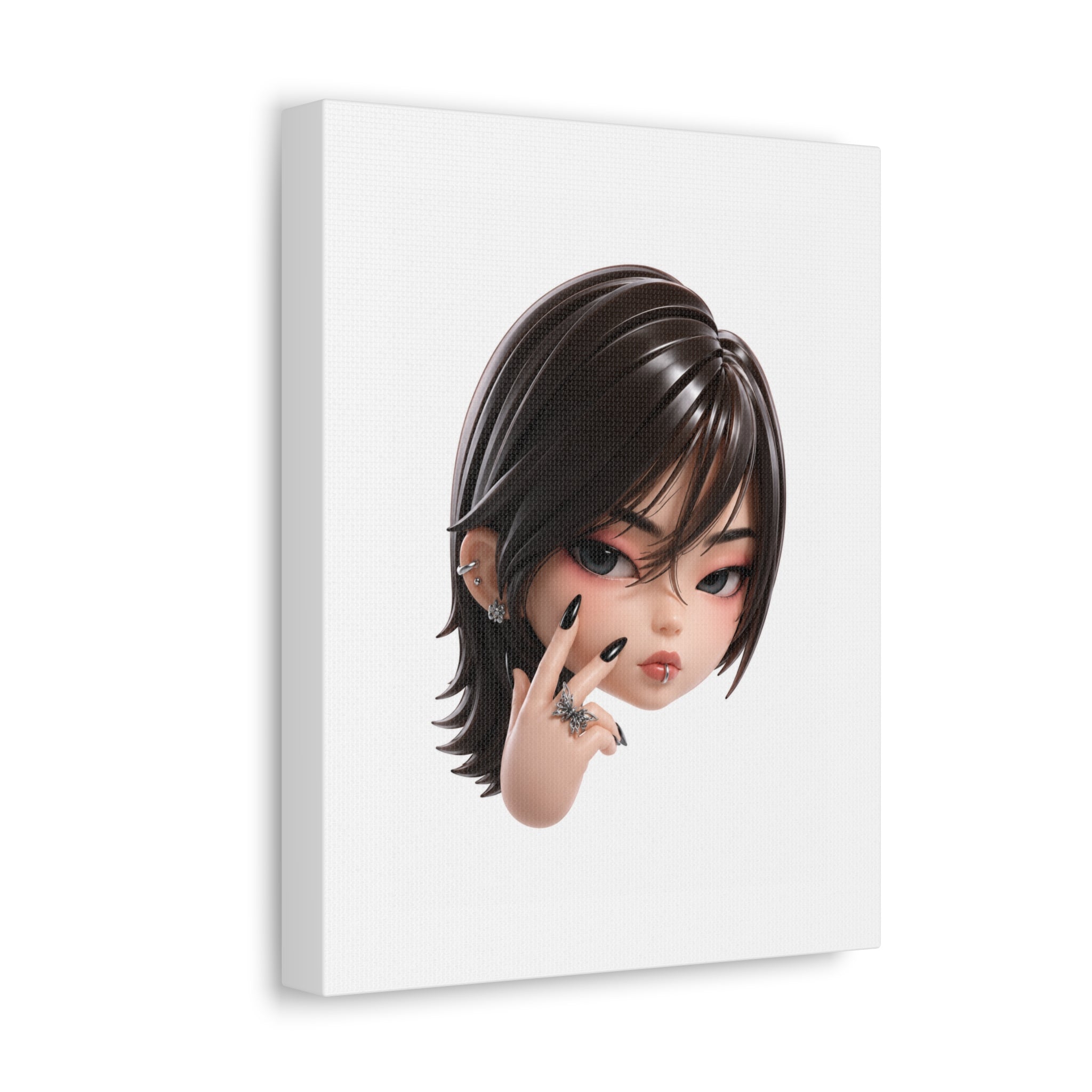 Custom Designer Toy Portrait from Your Photo - Canvas Print