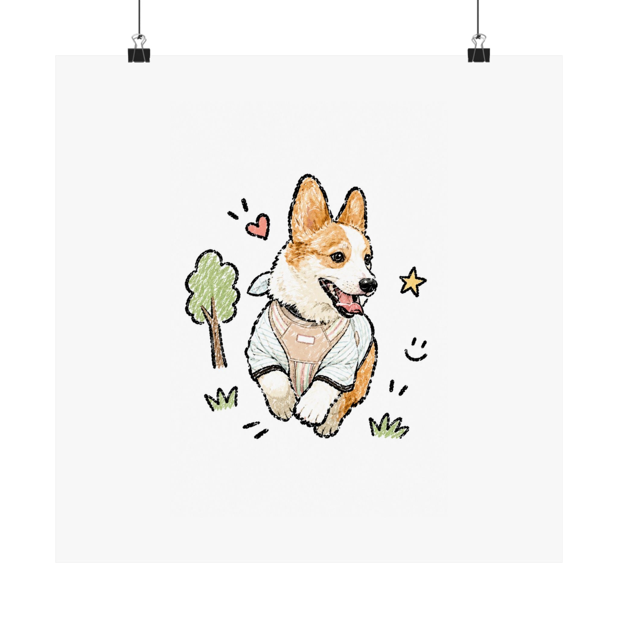 Custom Bold Doodle Portrait from Your Photo - Poster