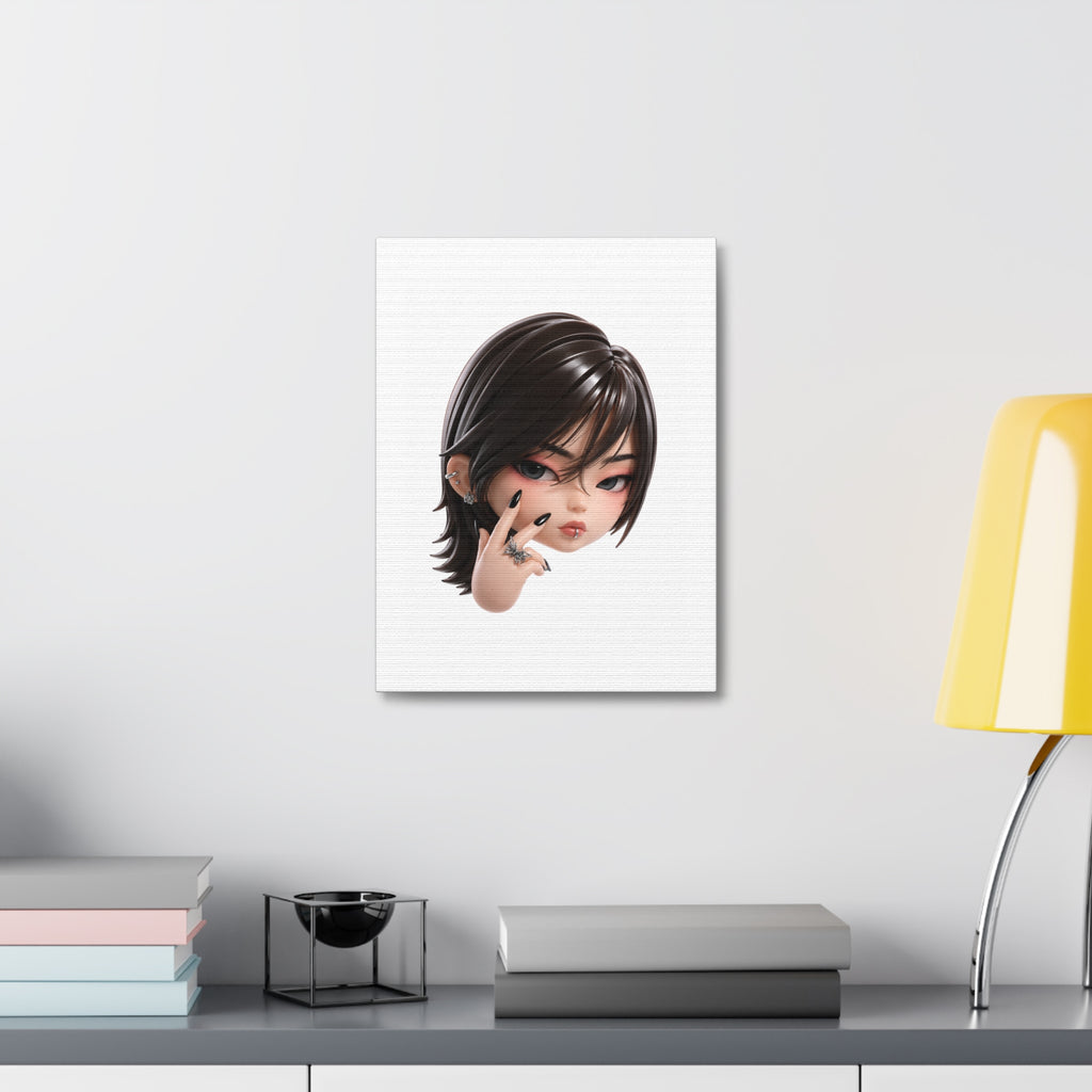 Custom Designer Toy Portrait from Your Photo - Canvas Print