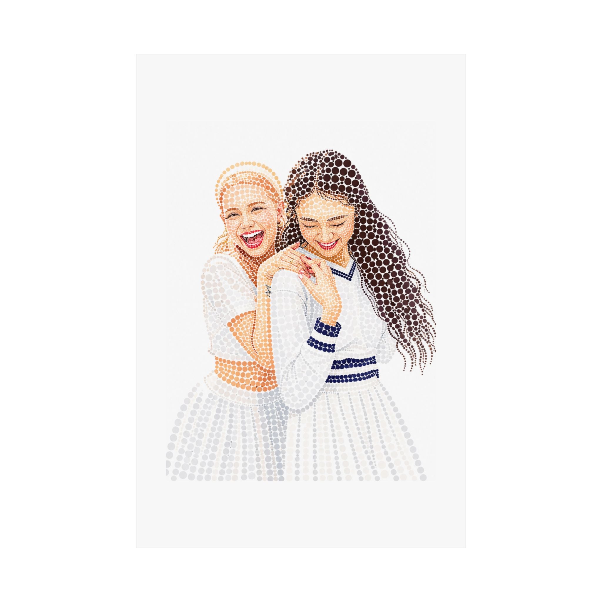 Custom Dots Portrait from Your Photo - Poster
