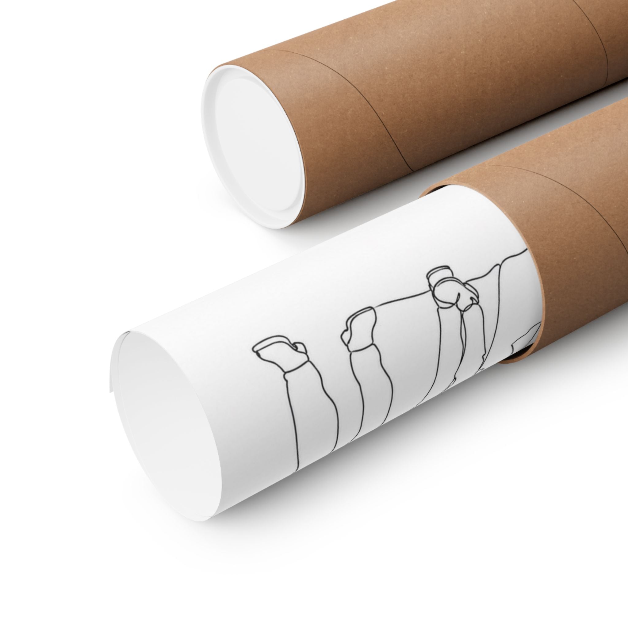 One Line Drawing Matte Poster