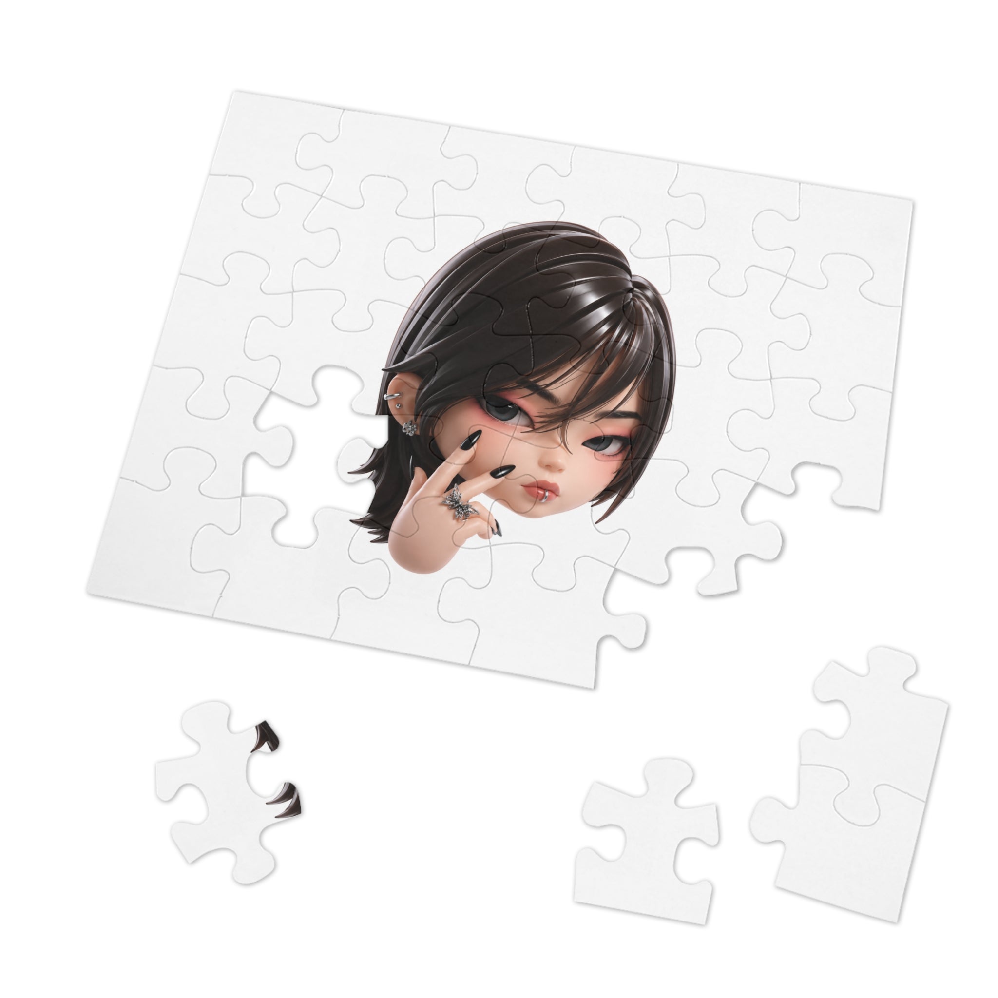 Custom Designer Toy Portrait from Your Photo - Puzzle