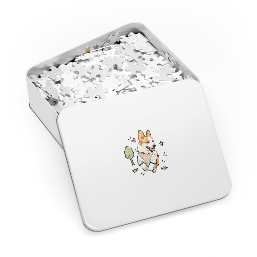 Custom Bold Doodle Portrait from Your Photo - Puzzle