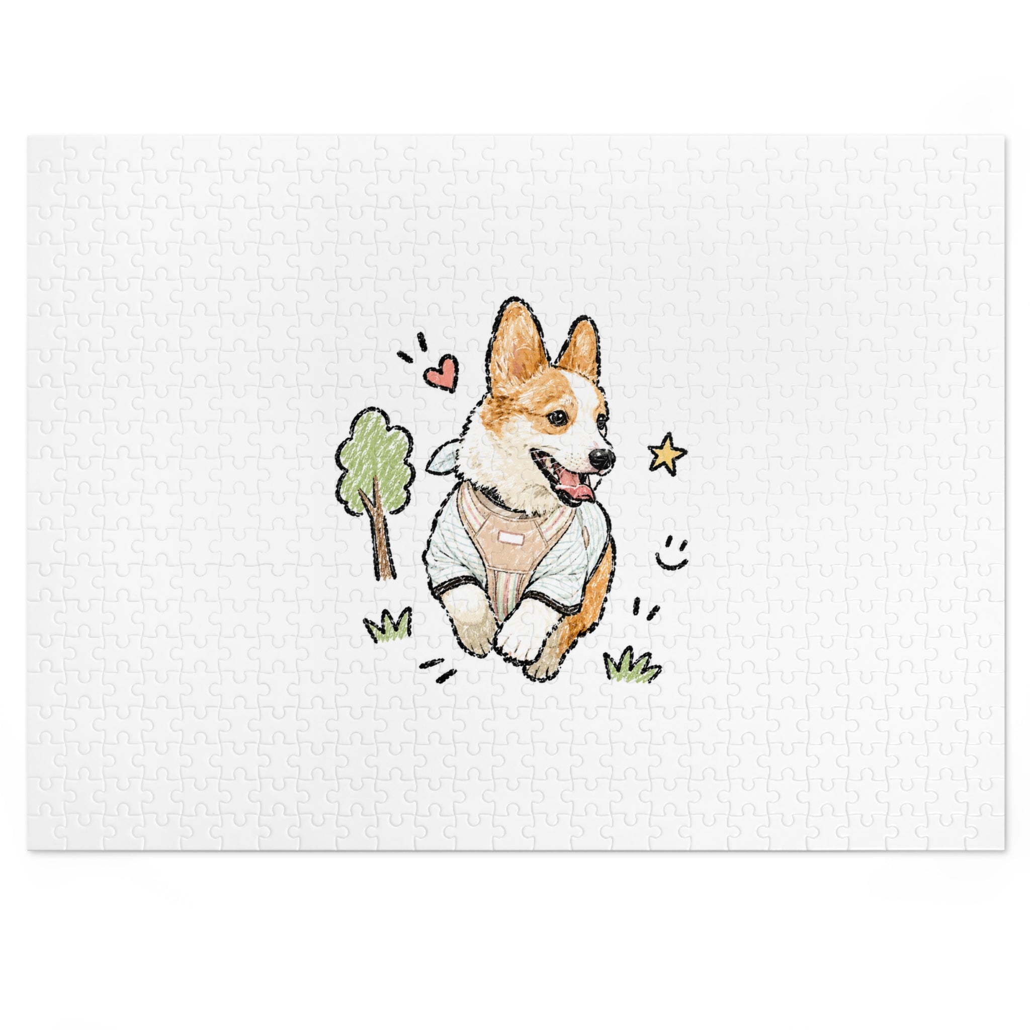 Custom Bold Doodle Portrait from Your Photo - Puzzle