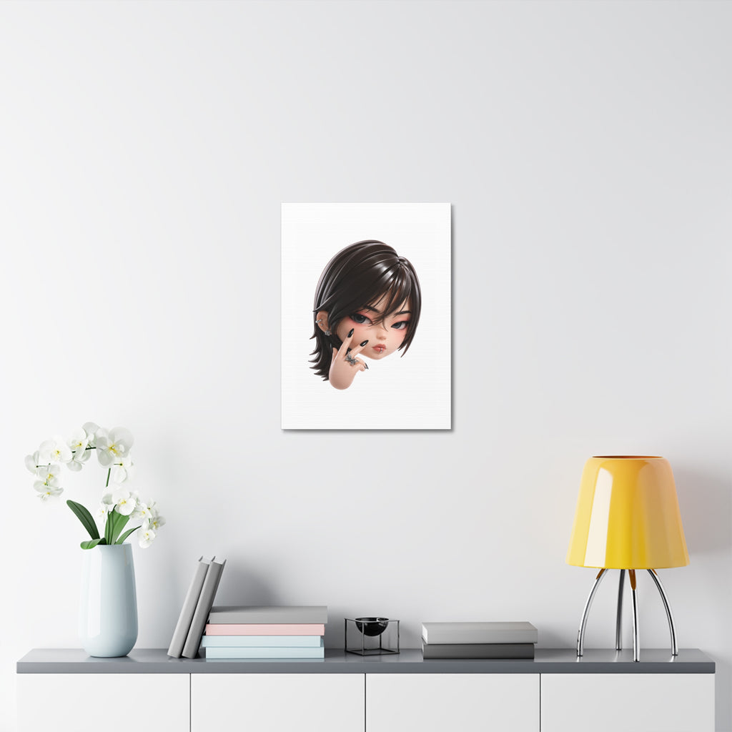Custom Designer Toy Portrait from Your Photo - Canvas Print