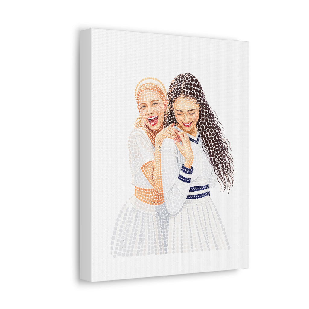 Custom Dots Portrait from Your Photo - Canvas Print