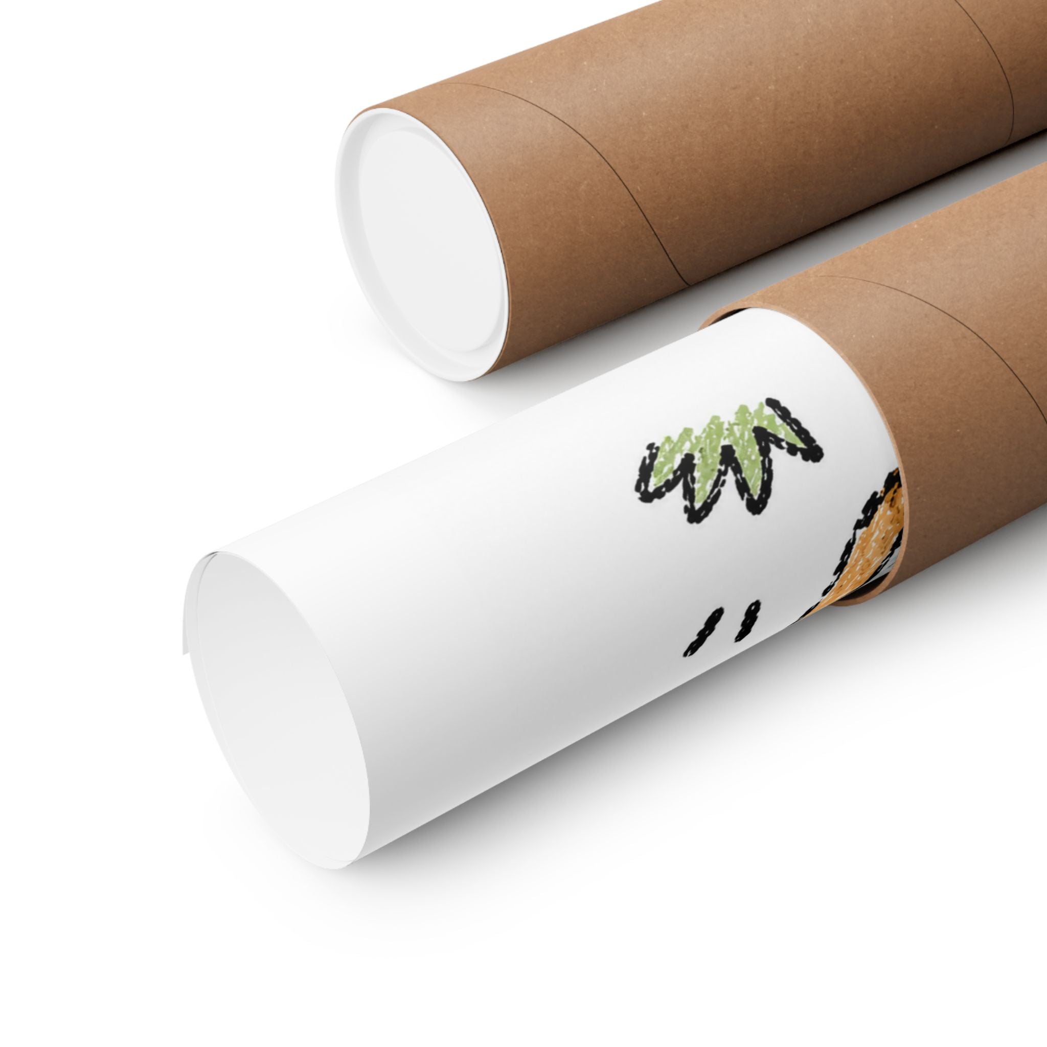 Custom Bold Doodle Portrait from Your Photo - Poster