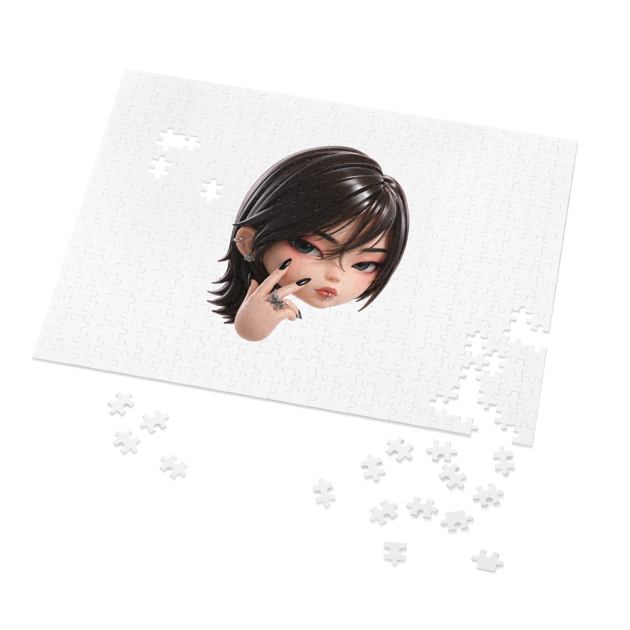 Custom Designer Toy Portrait from Your Photo - Puzzle