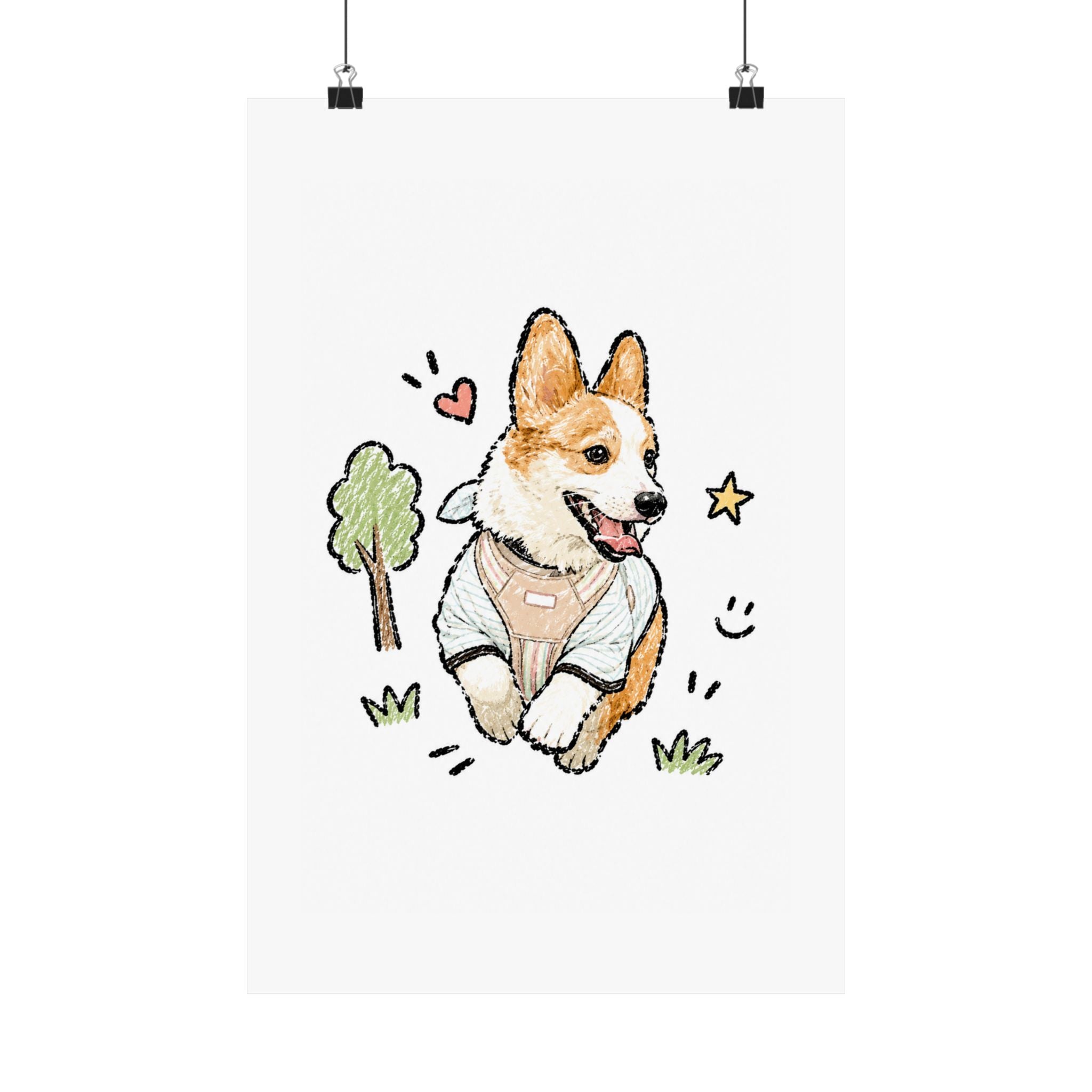 Custom Bold Doodle Portrait from Your Photo - Poster