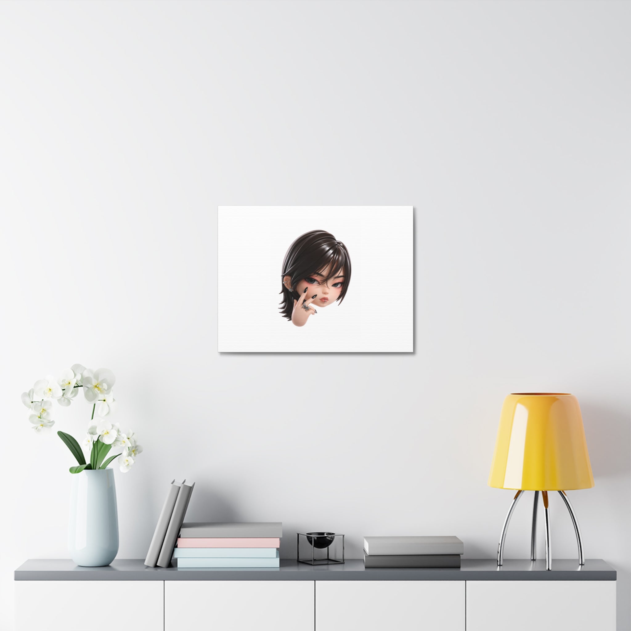 Custom Designer Toy Portrait from Your Photo - Canvas Print