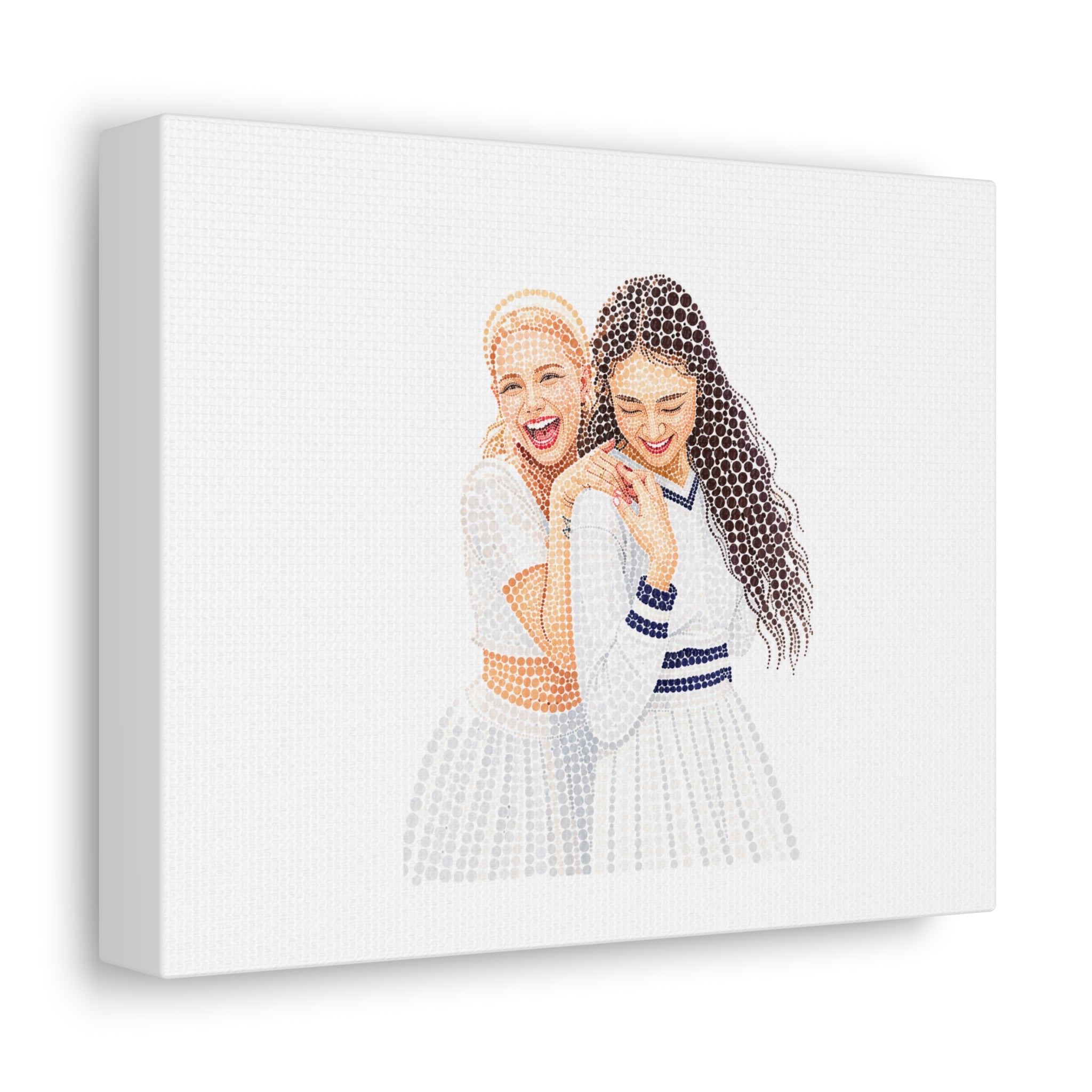 Custom Dots Portrait from Your Photo - Canvas Print