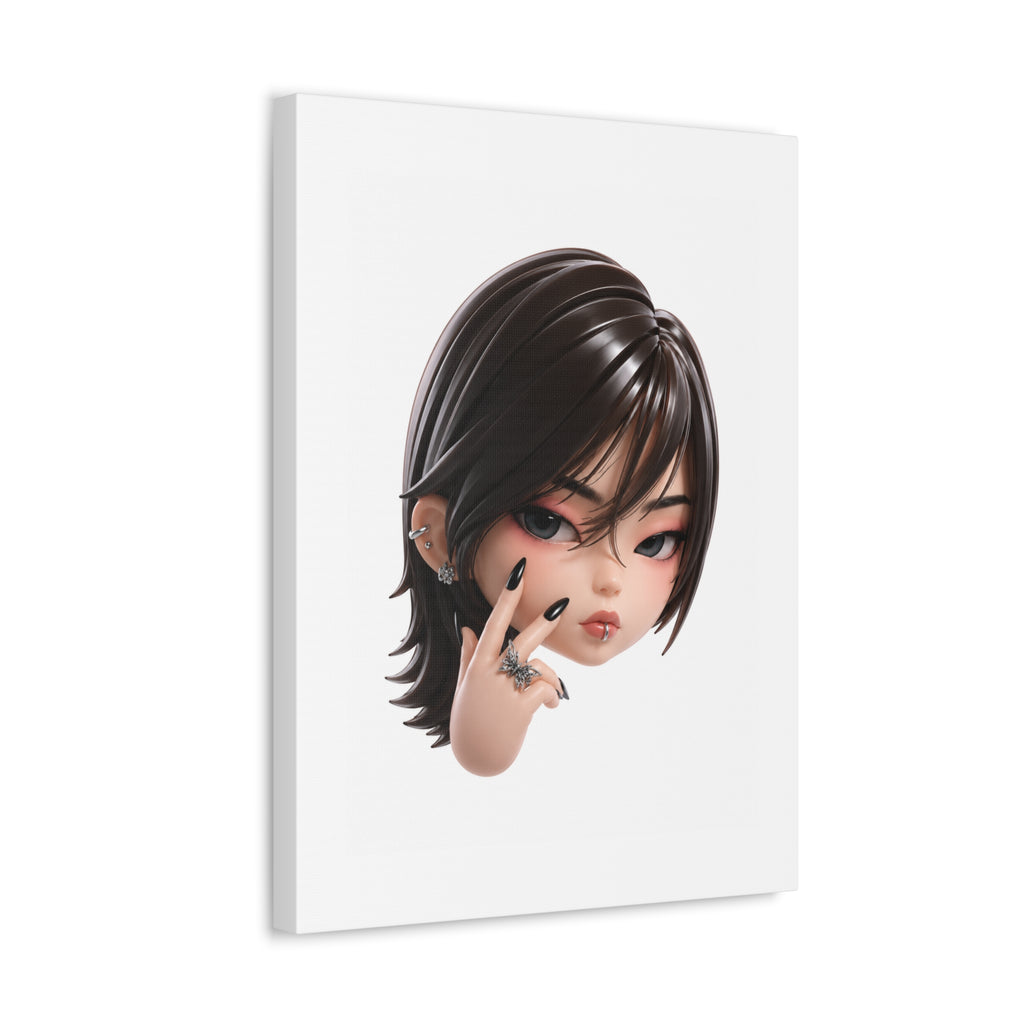 Custom Designer Toy Portrait from Your Photo - Canvas Print