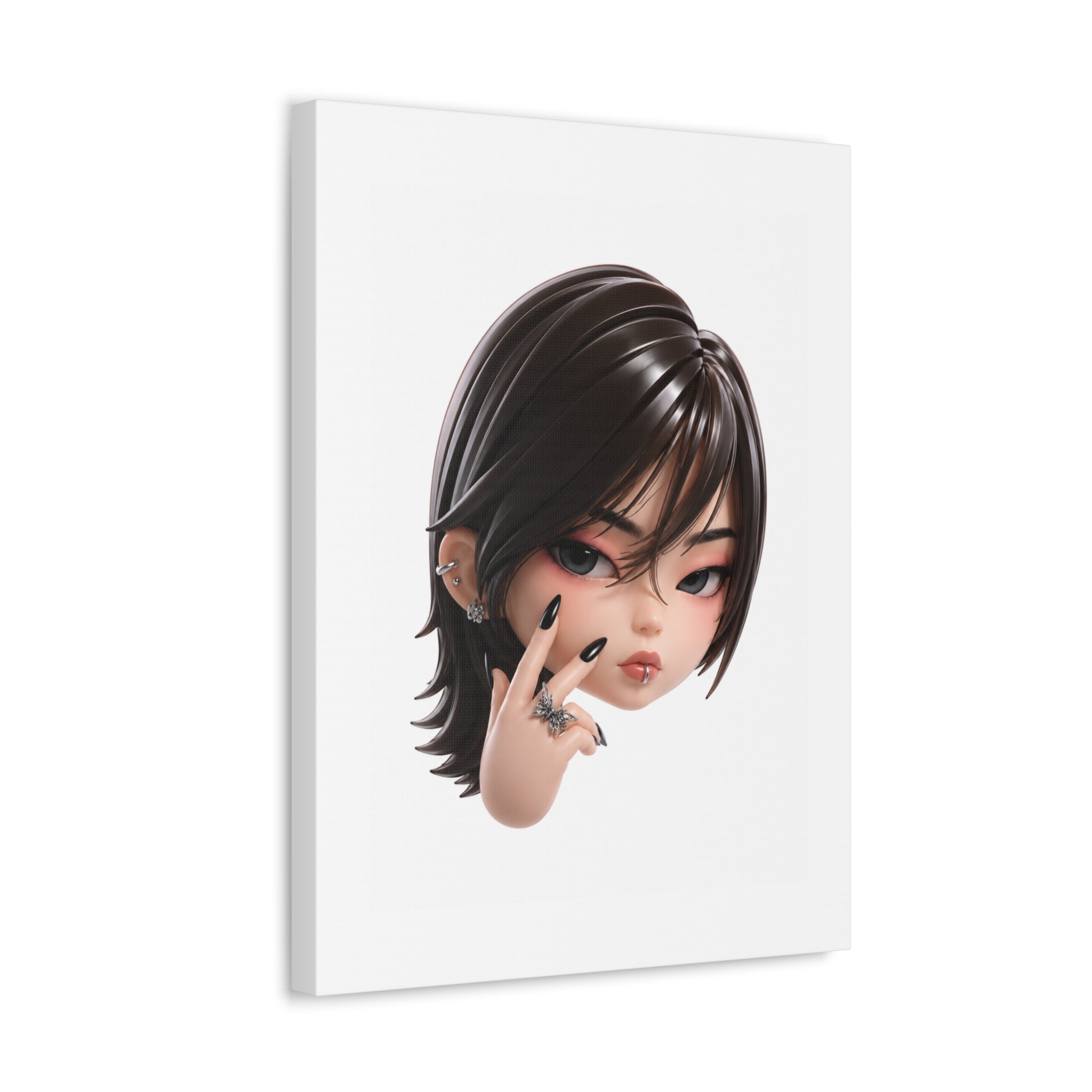 Custom Designer Toy Portrait from Your Photo - Canvas Print