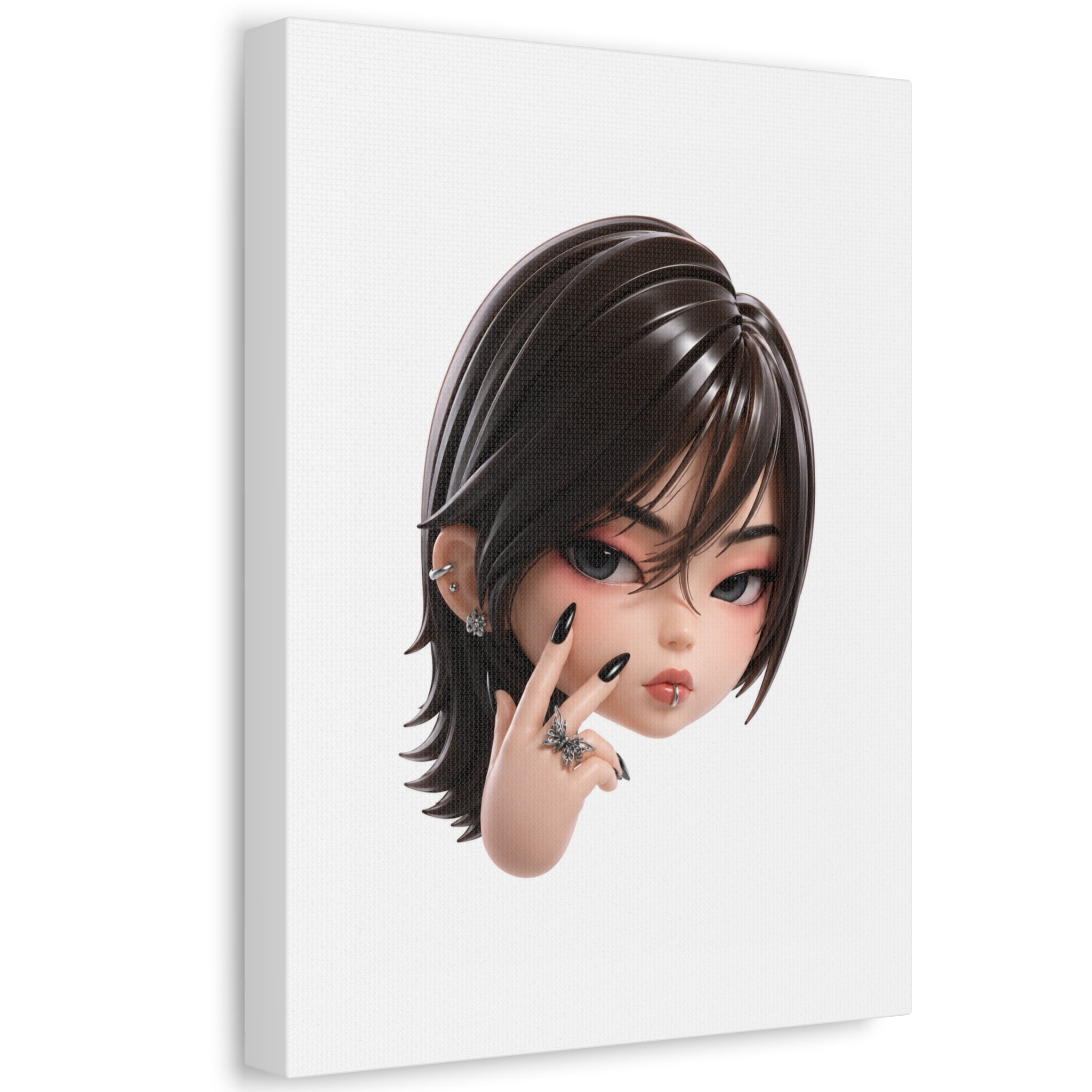 Custom Designer Toy Portrait from Your Photo - Canvas Print