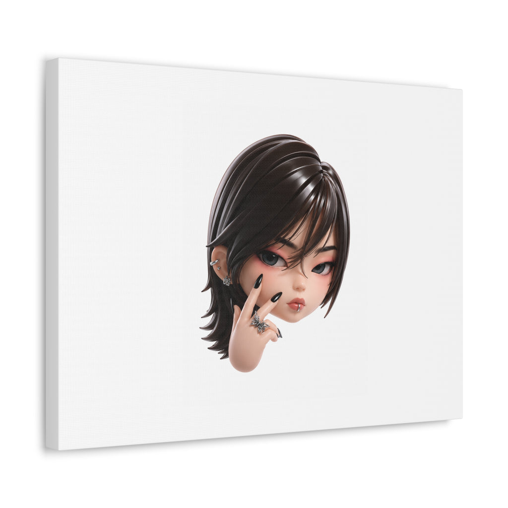 Custom Designer Toy Portrait from Your Photo - Canvas Print