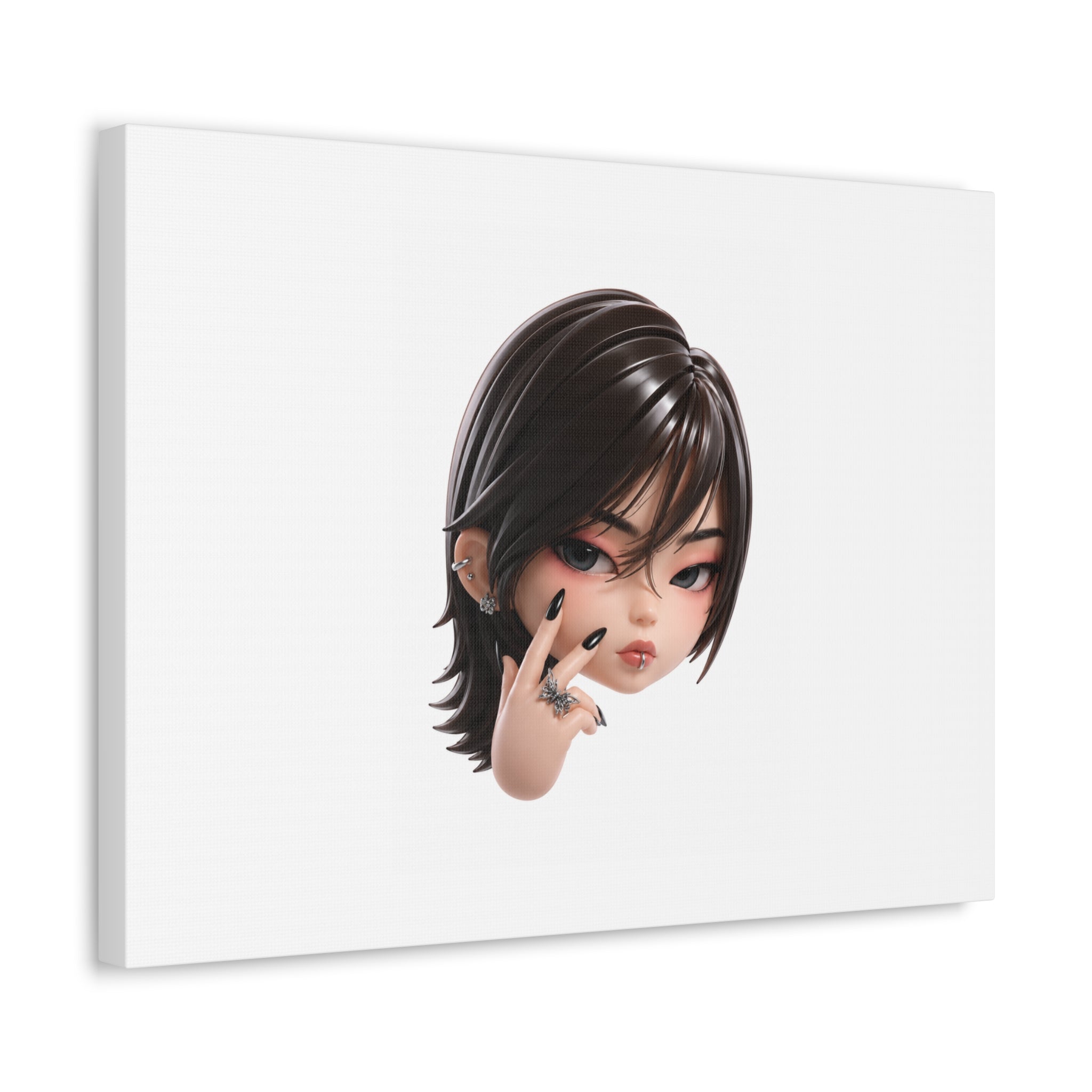Custom Designer Toy Portrait from Your Photo - Canvas Print