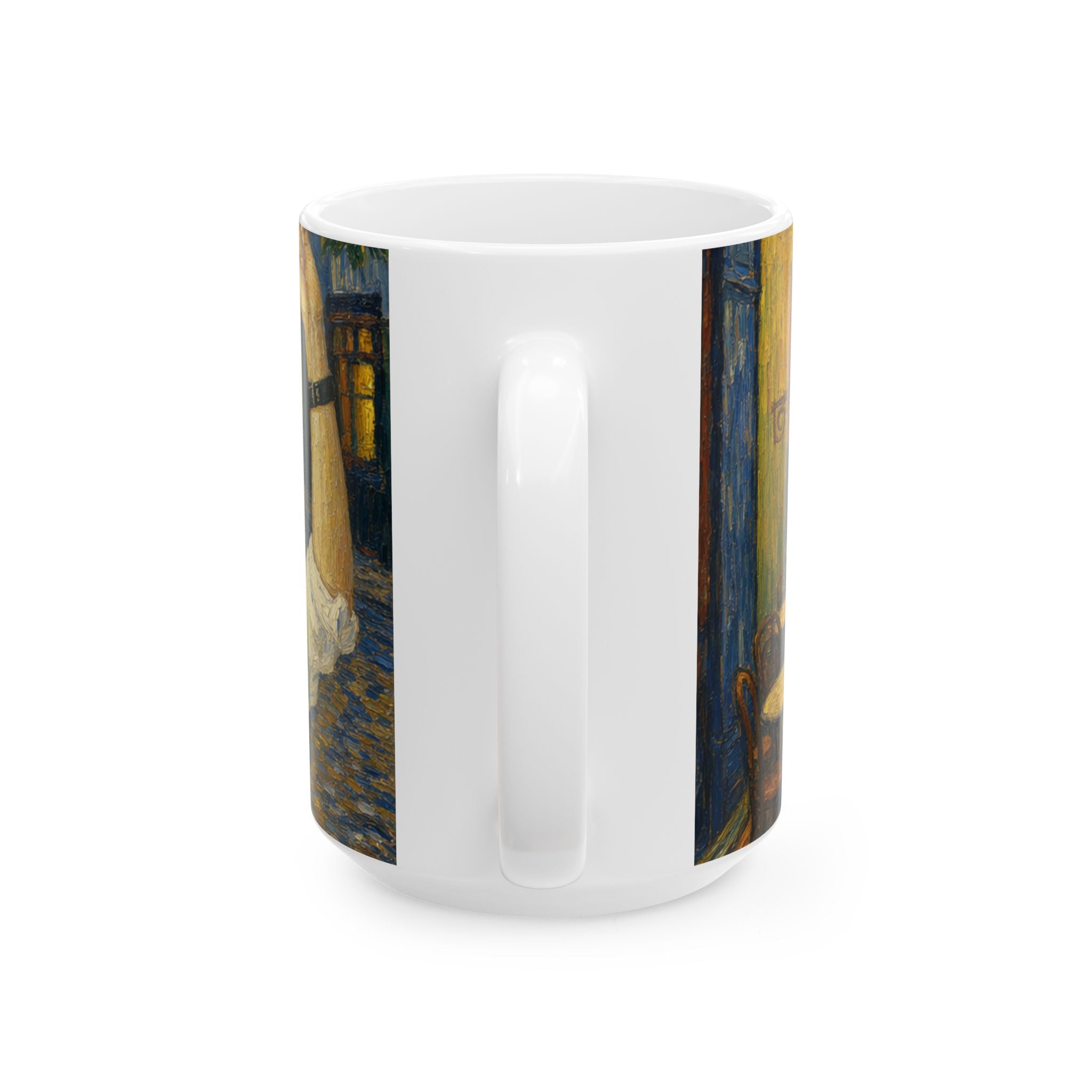 Custom Van Gogh Cafe Portrait from Your Photo - Mug (No Date)