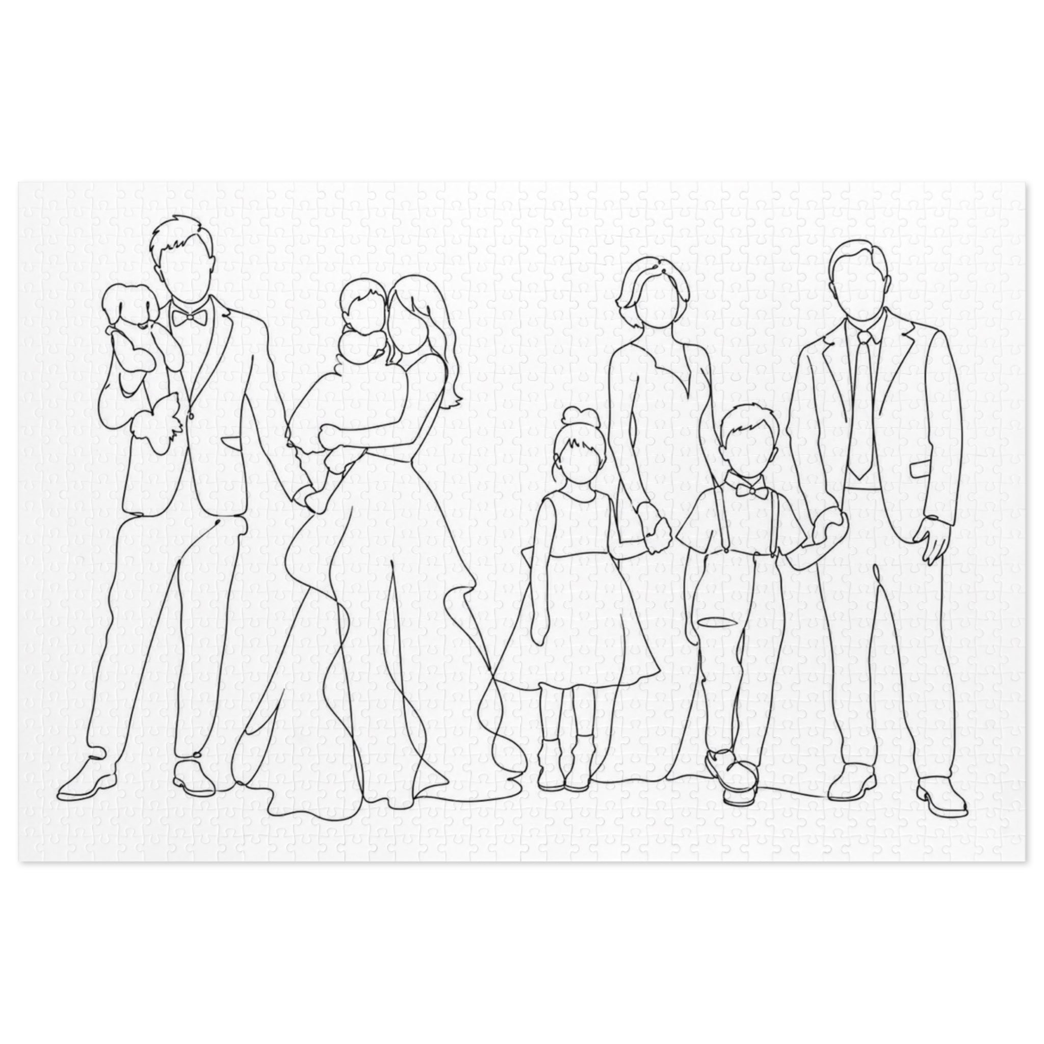 One Line Drawing Jigsaw Puzzle
