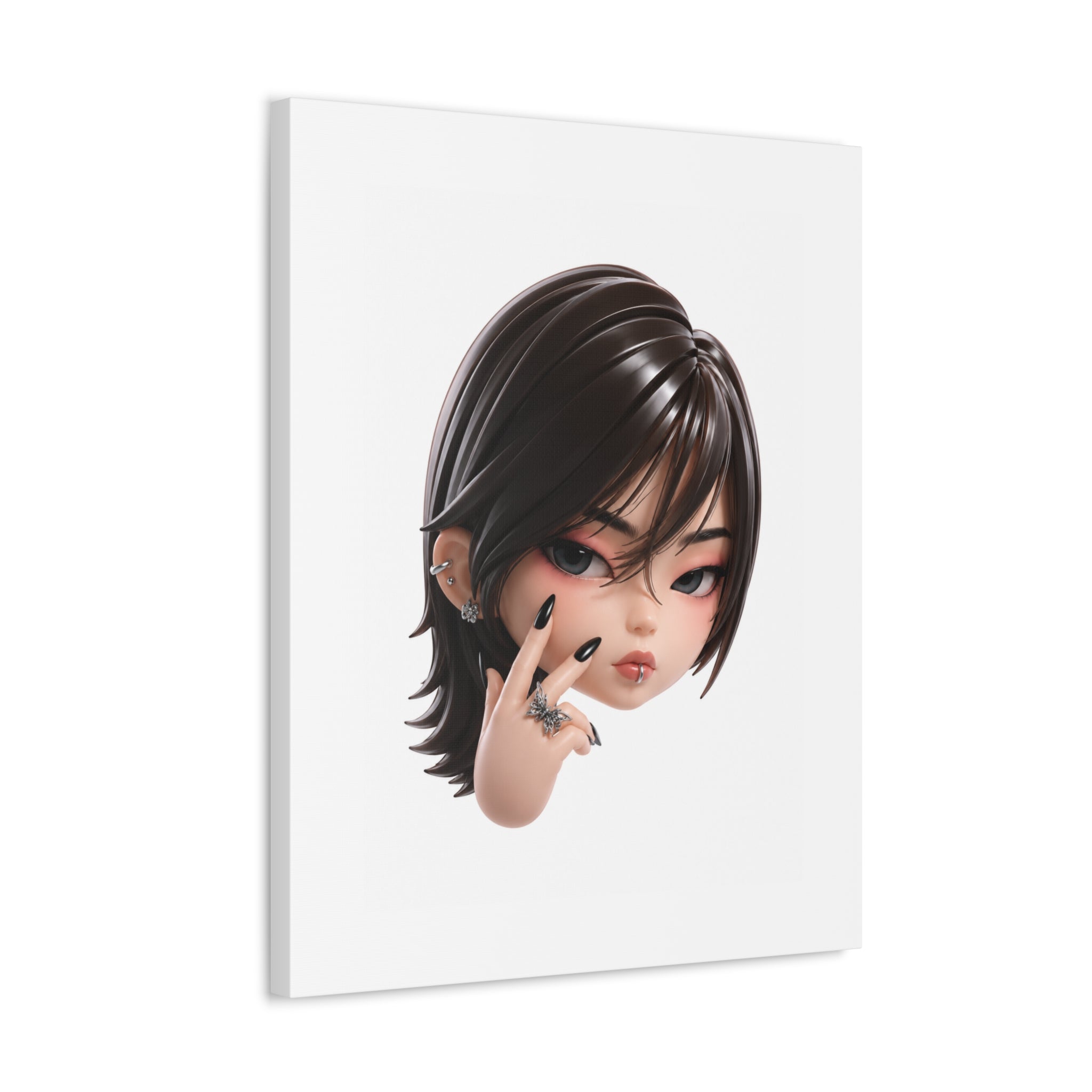 Custom Designer Toy Portrait from Your Photo - Canvas Print