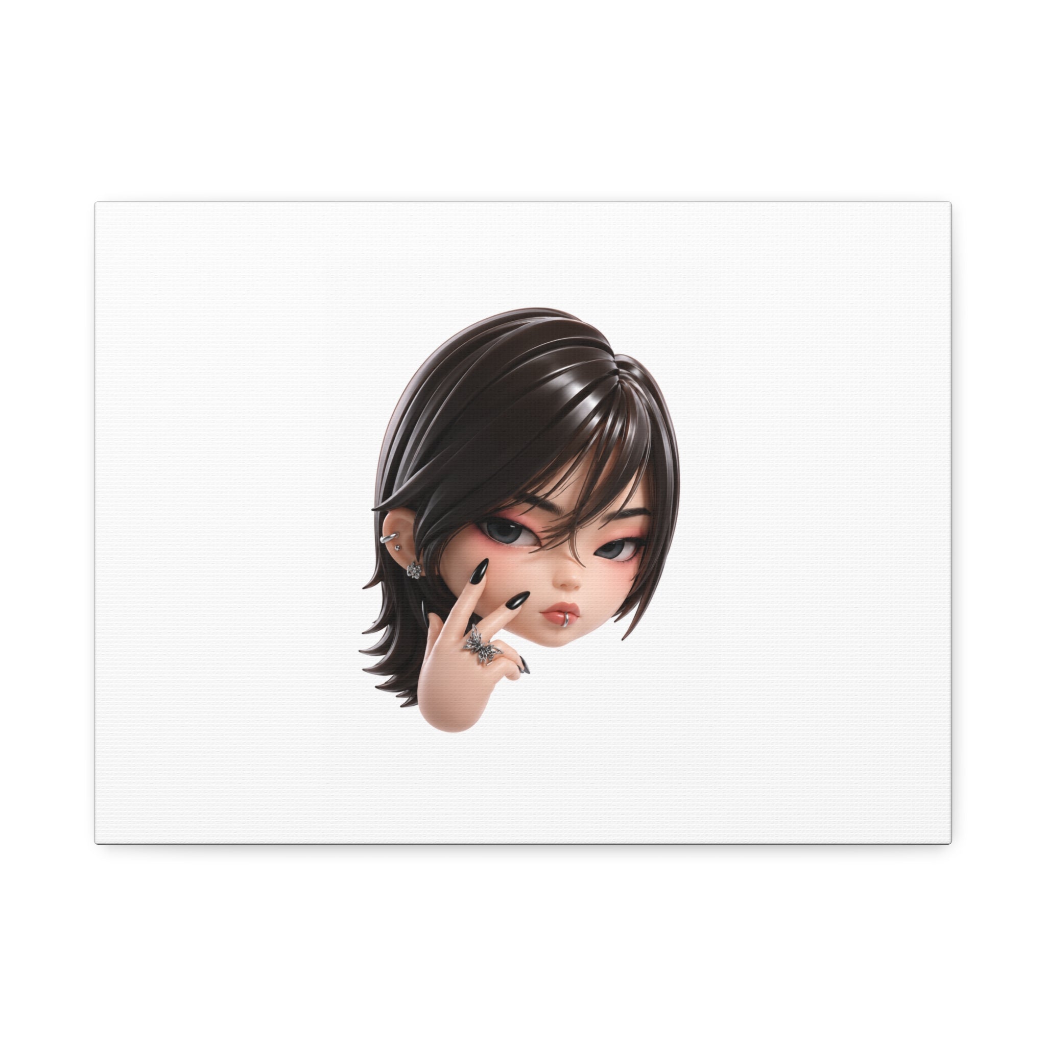 Custom Designer Toy Portrait from Your Photo - Canvas Print