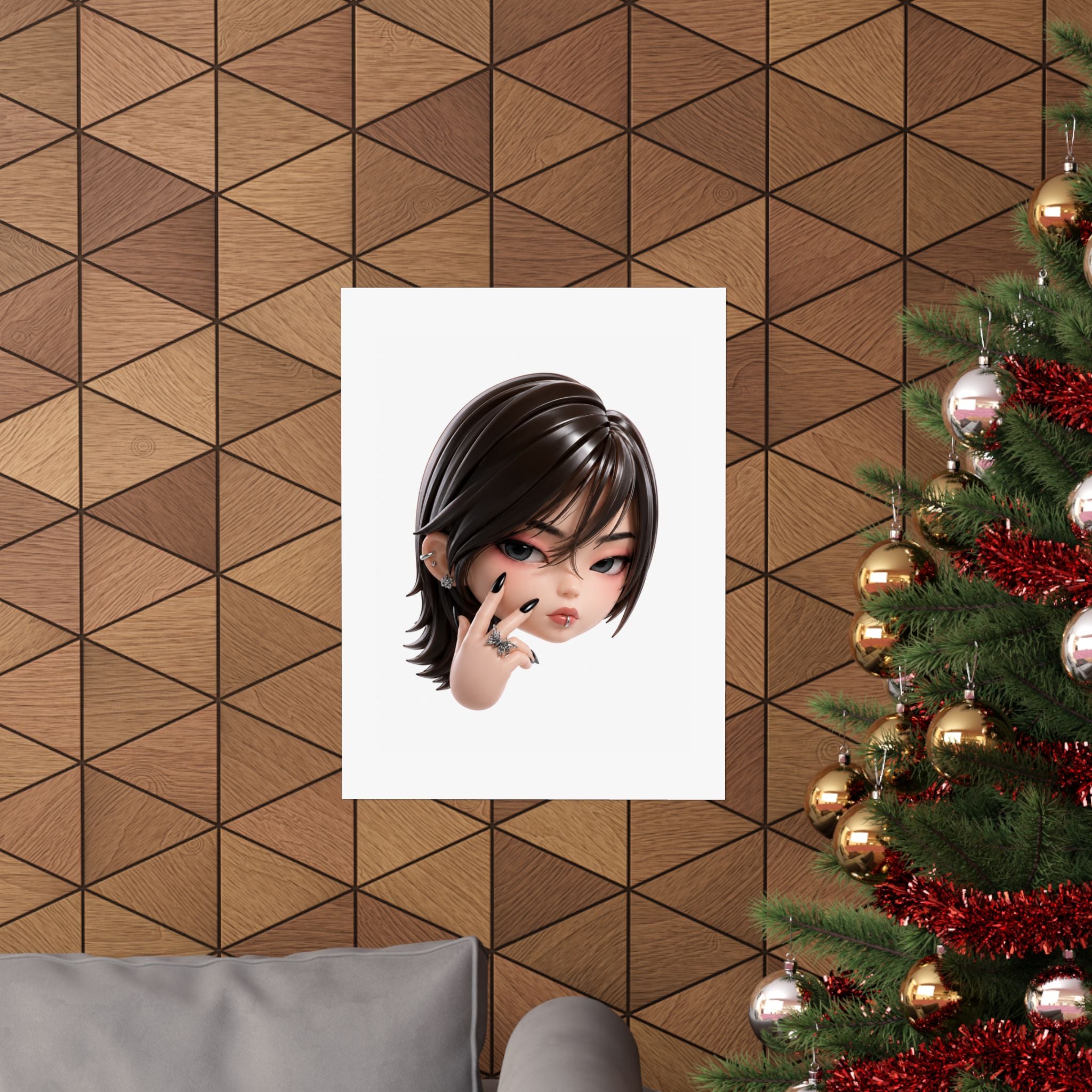 Custom Designer Toy Portrait from Your Photo - Poster