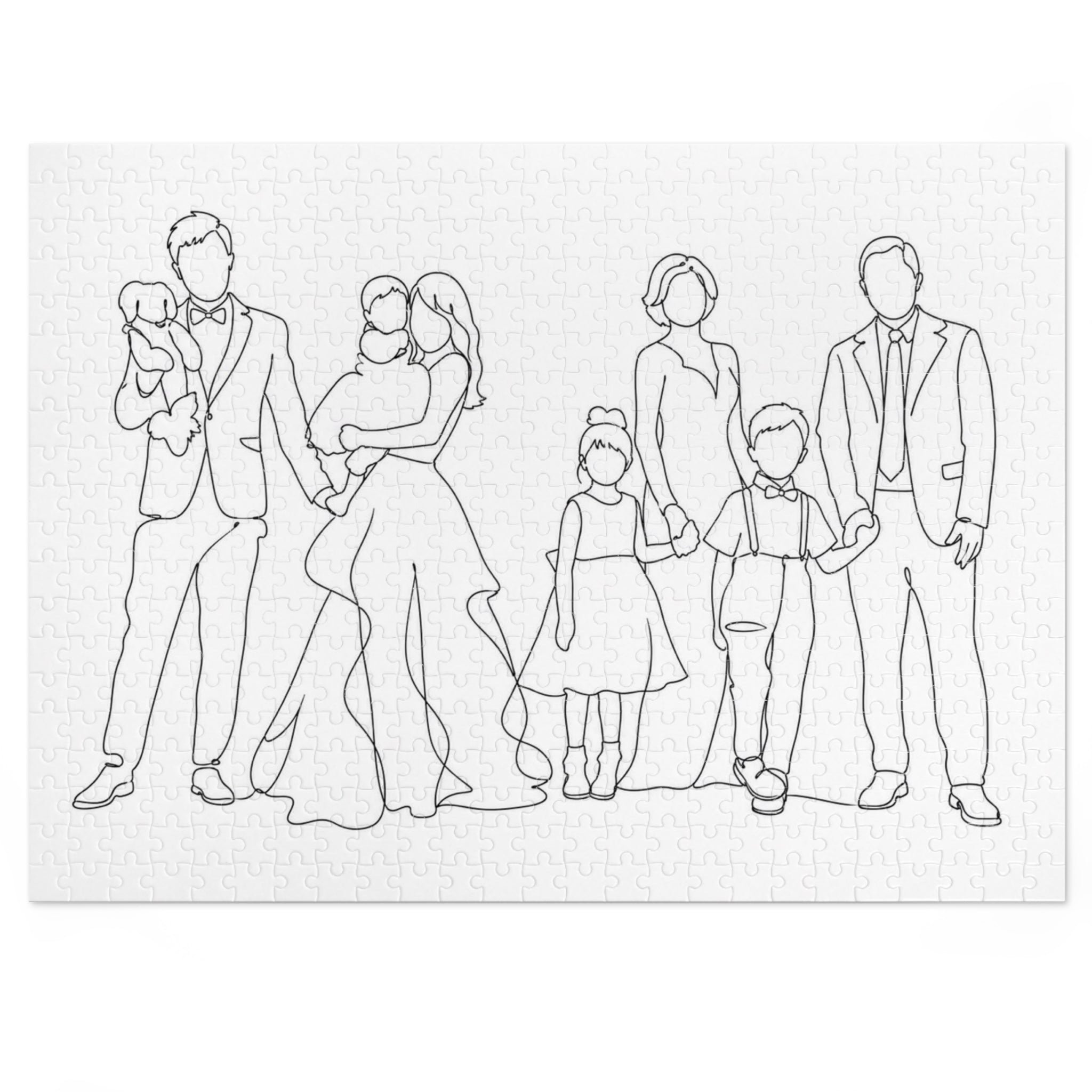 One Line Drawing Jigsaw Puzzle