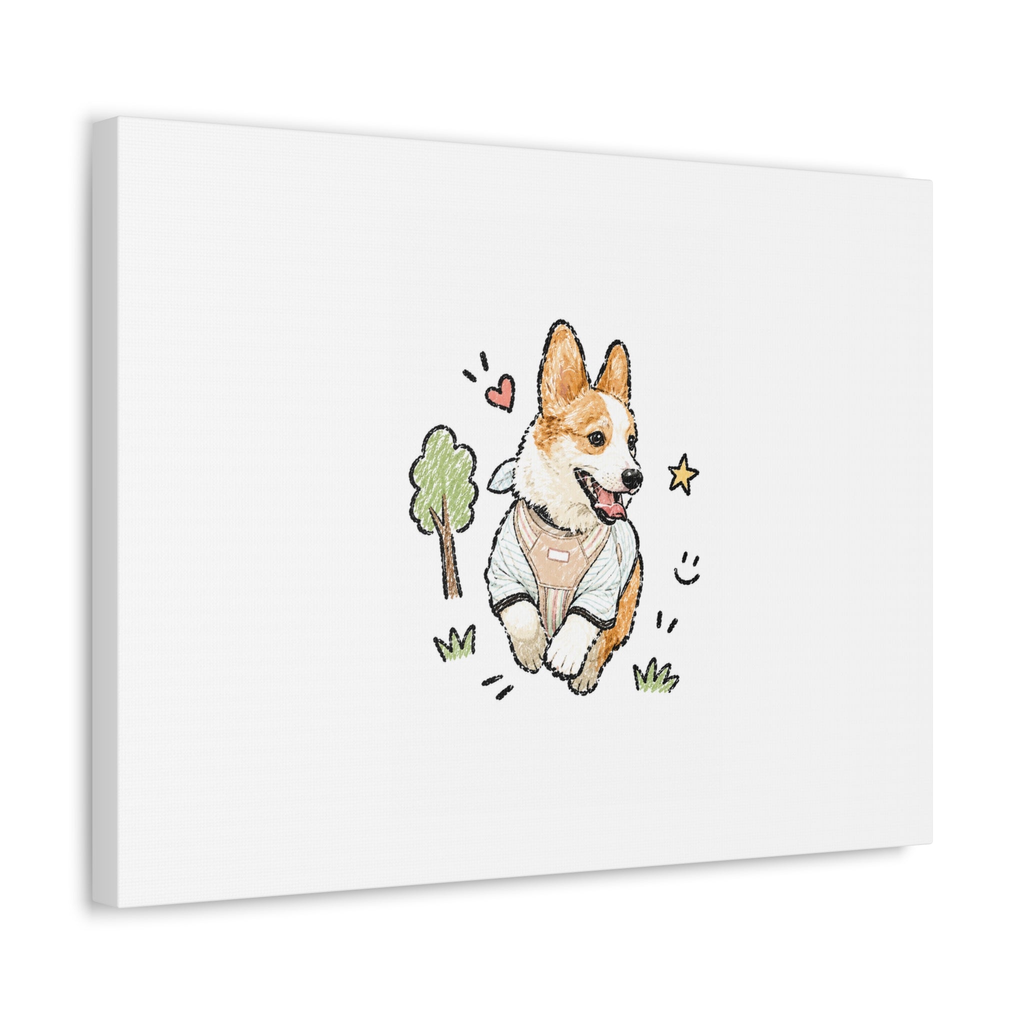 Custom Bold Doodle Portrait from Your Photo - Canvas Print