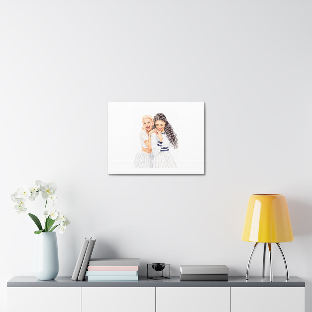 Custom Dots Portrait from Your Photo - Canvas Print