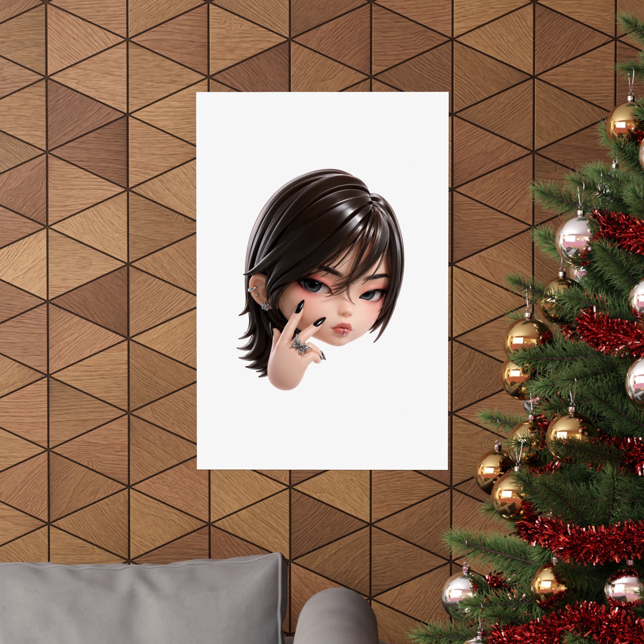 Custom Designer Toy Portrait from Your Photo - Poster