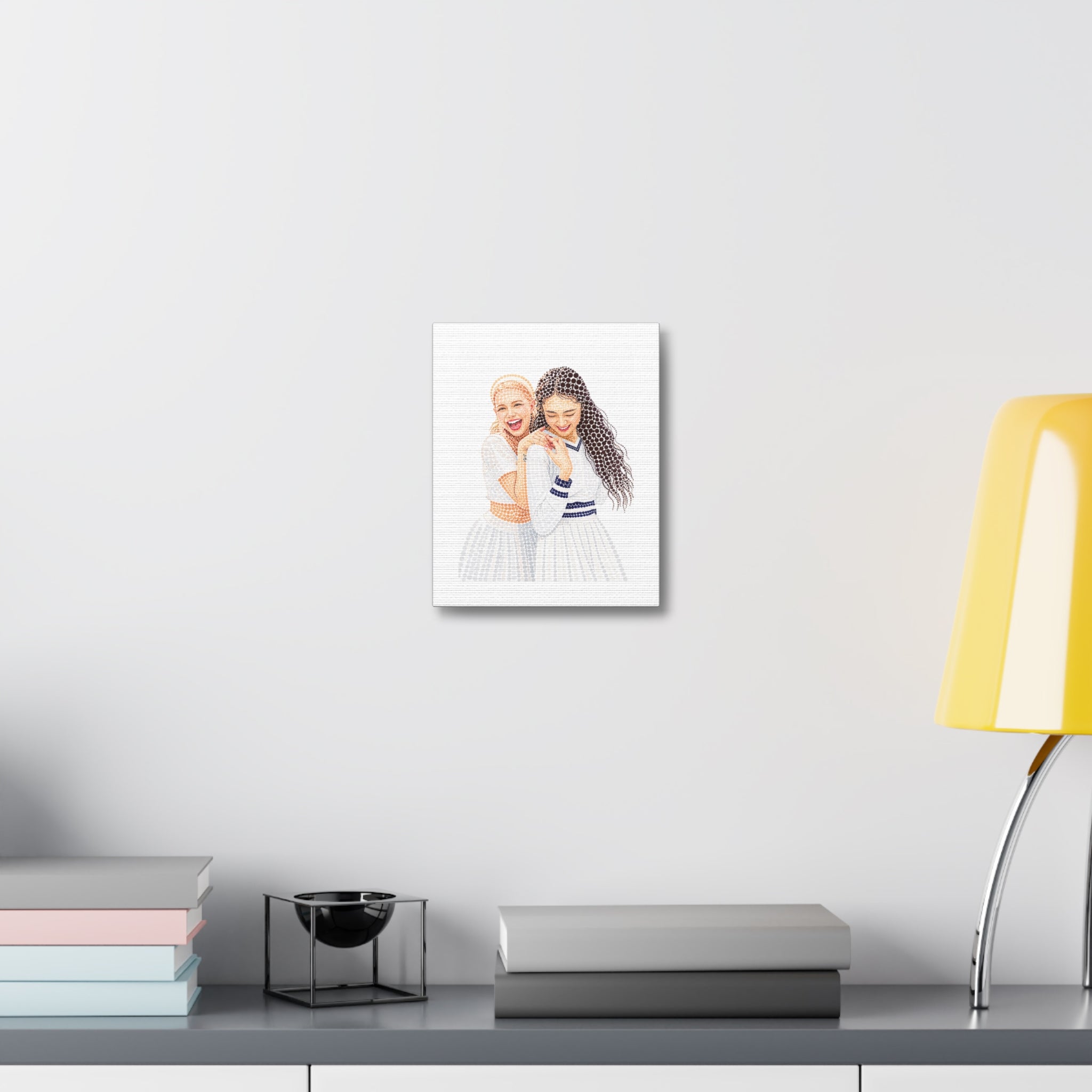 Custom Dots Portrait from Your Photo - Canvas Print