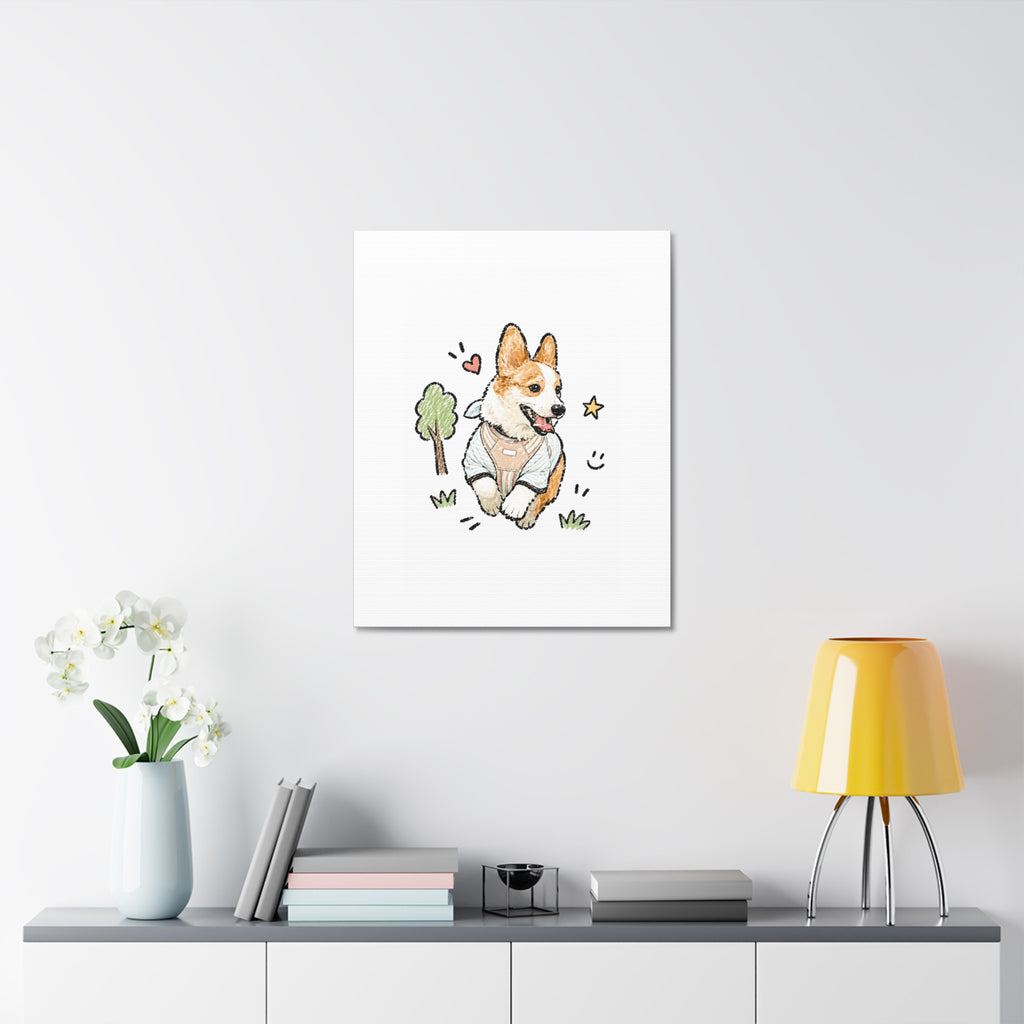 Custom Bold Doodle Portrait from Your Photo - Canvas Print
