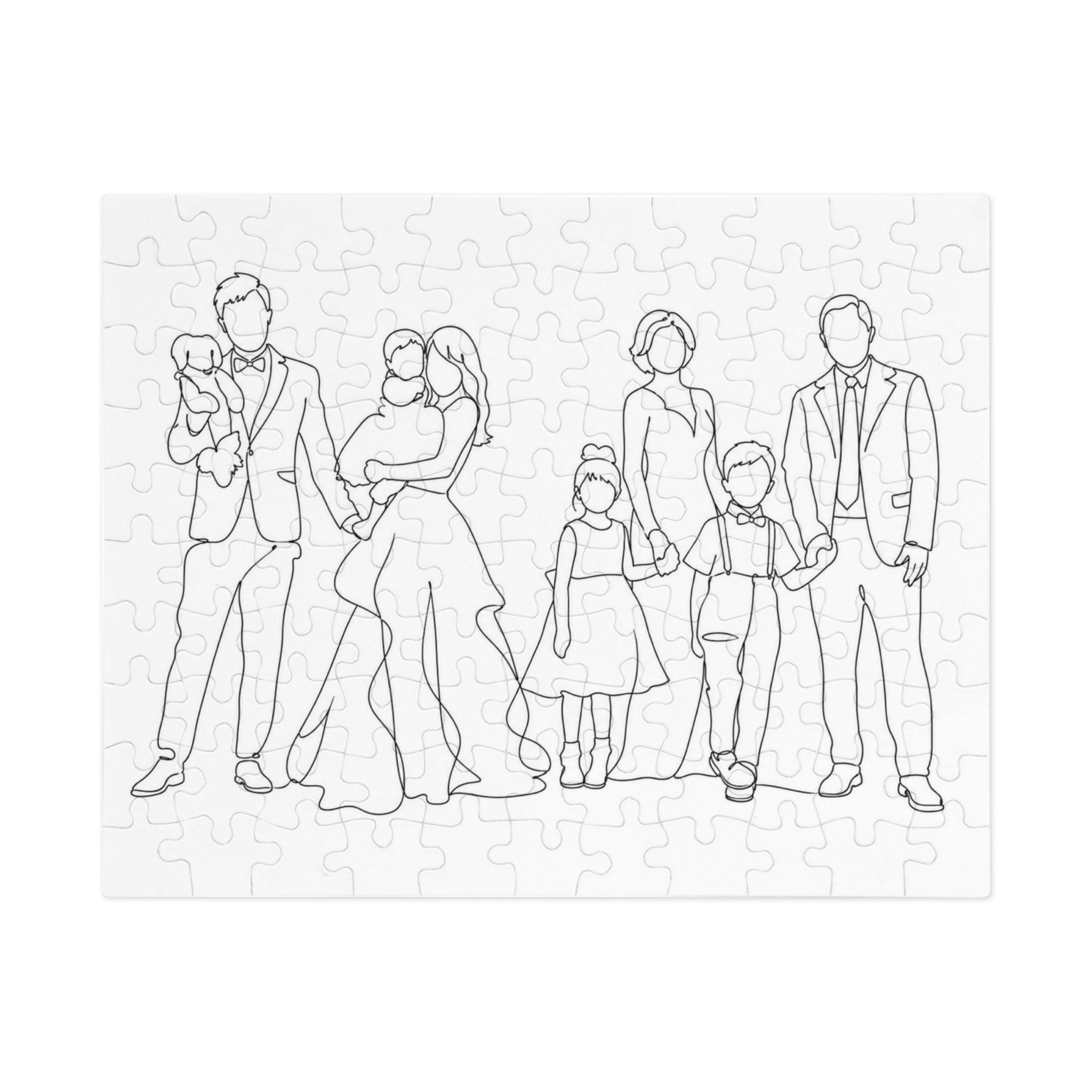 One Line Drawing Jigsaw Puzzle