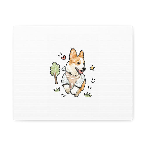 Custom Bold Doodle Portrait from Your Photo - Canvas Print