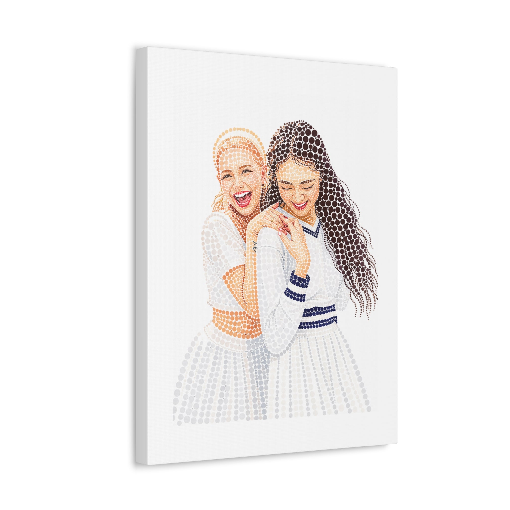 Custom Dots Portrait from Your Photo - Canvas Print