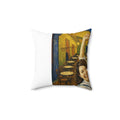 Custom Van Gogh Cafe Portrait from Your Photo - Pillow (No Date)