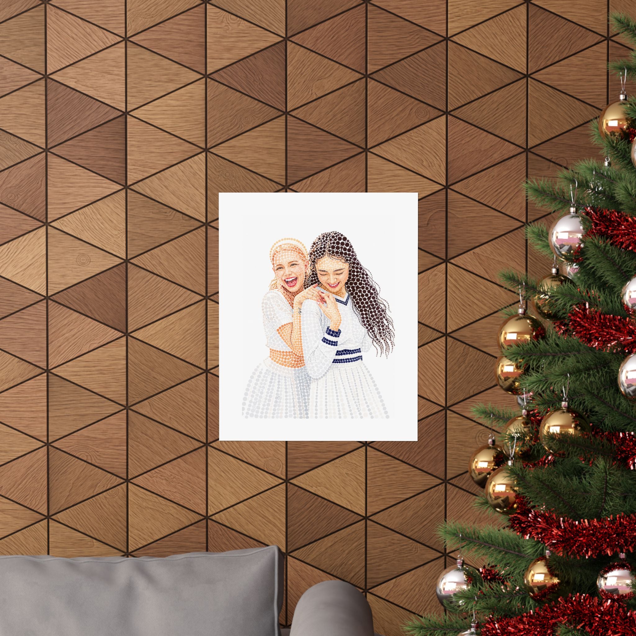 Custom Dots Portrait from Your Photo - Poster