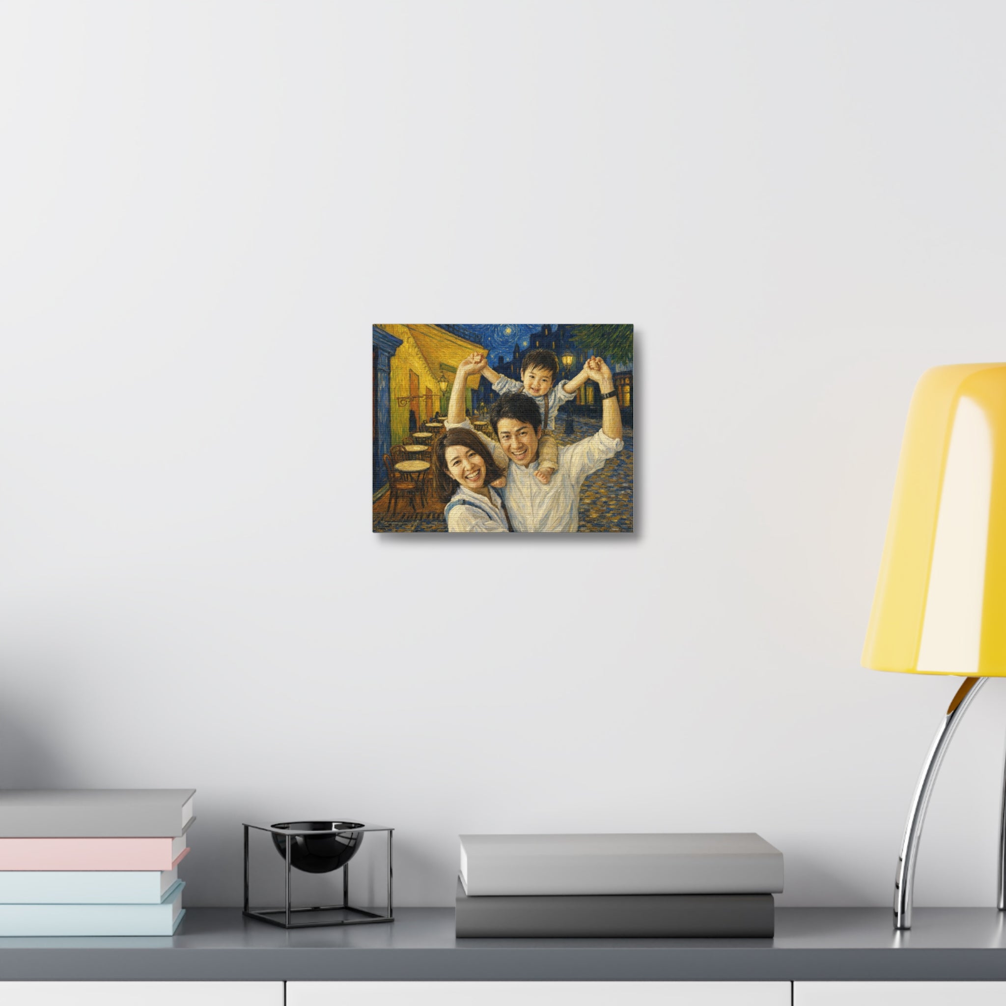 Custom Van Gogh Cafe Portrait from Your Photo - Canvas Print (No Date)
