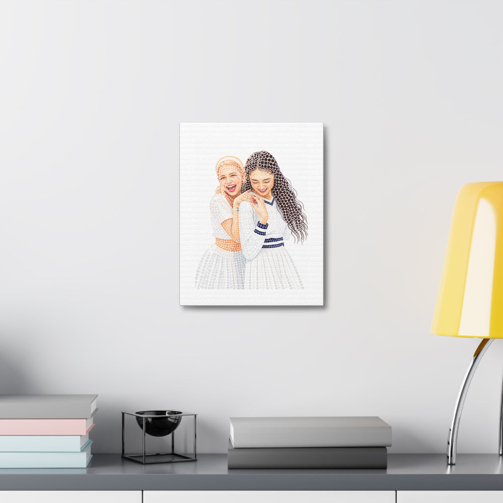 Custom Dots Portrait from Your Photo - Canvas Print