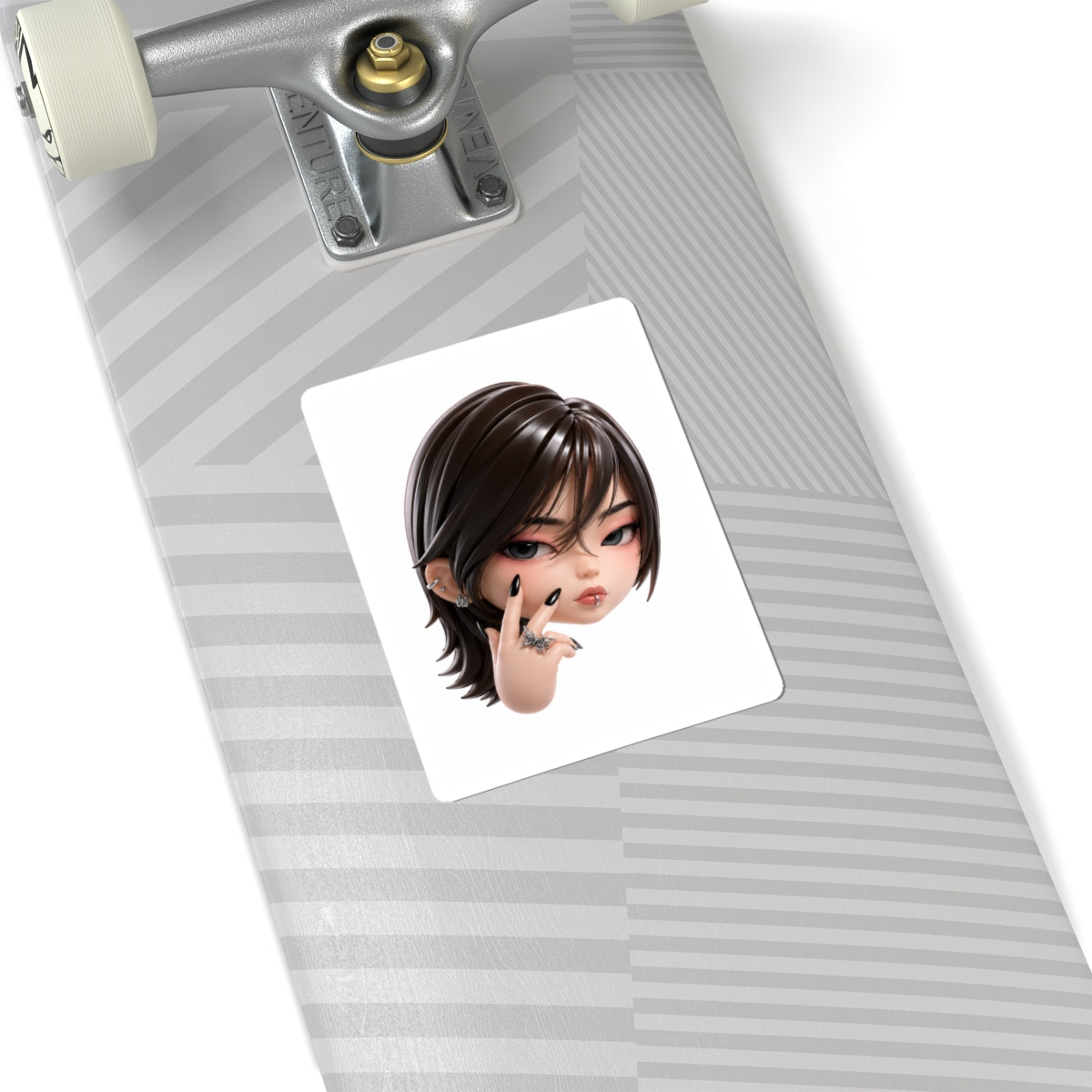 Custom Designer Toy Portrait from Your Photo - Stickers