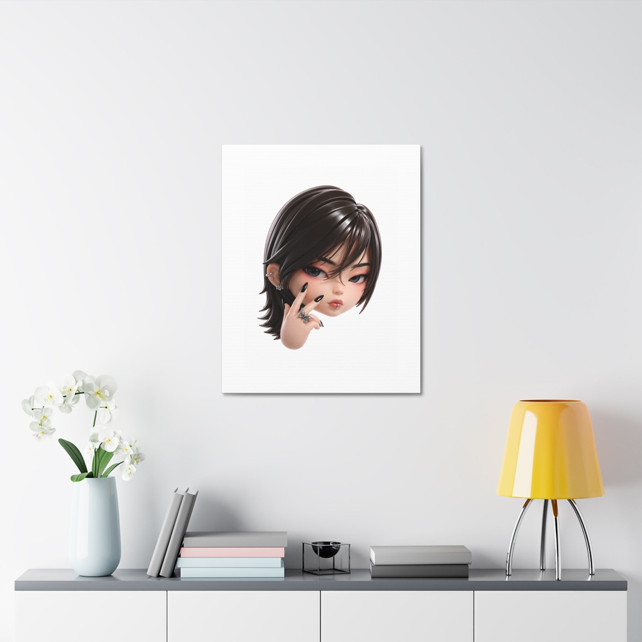Custom Designer Toy Portrait from Your Photo - Canvas Print