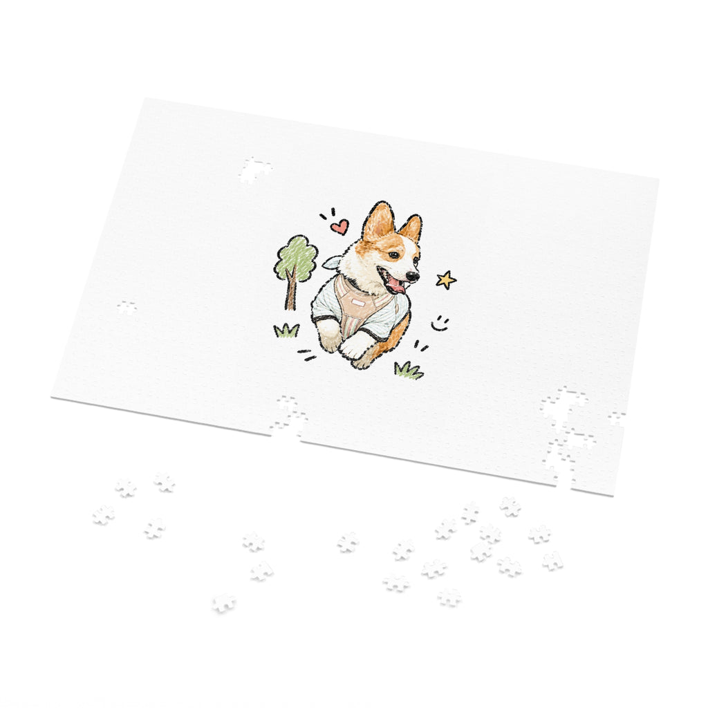 Custom Bold Doodle Portrait from Your Photo - Puzzle