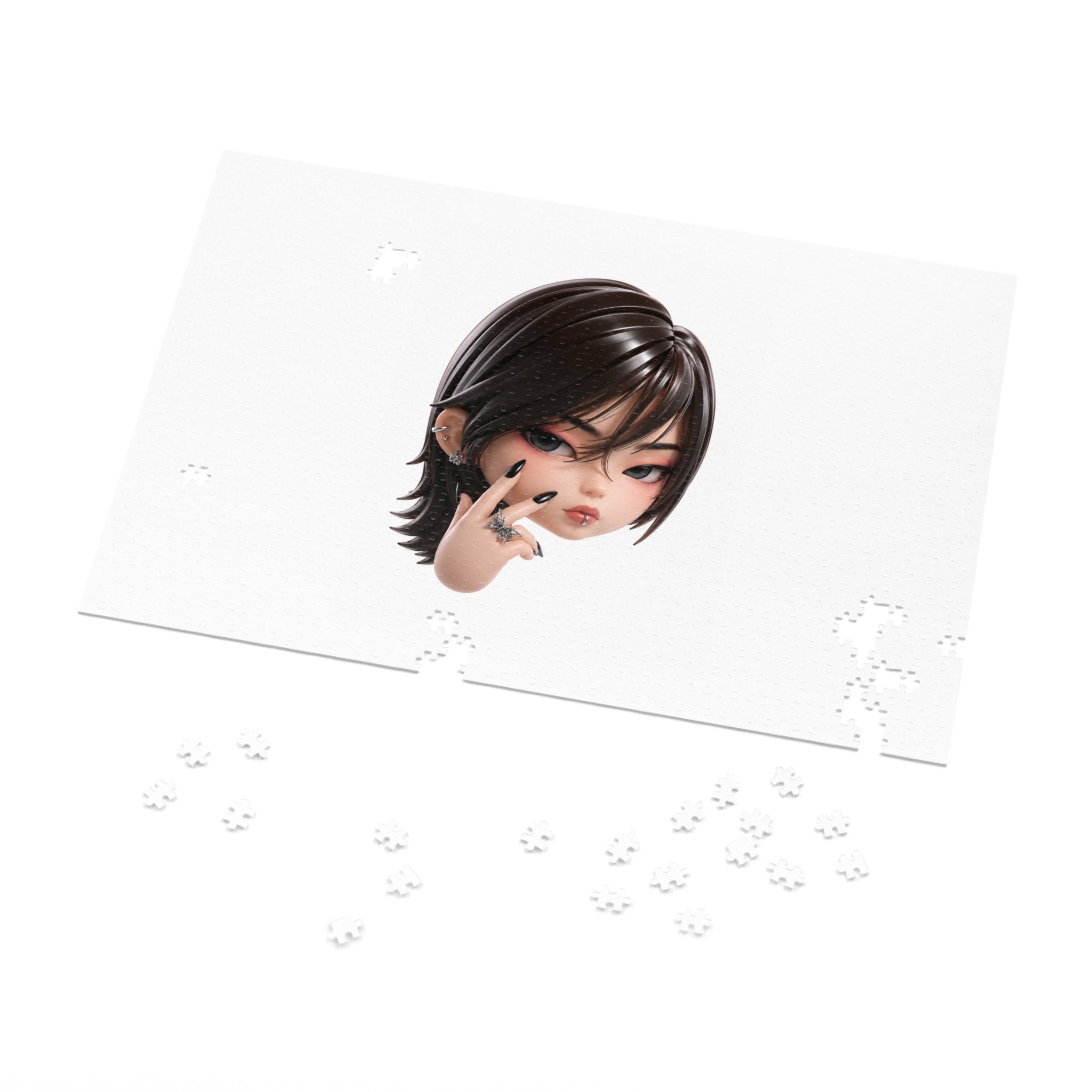 Custom Designer Toy Portrait from Your Photo - Puzzle