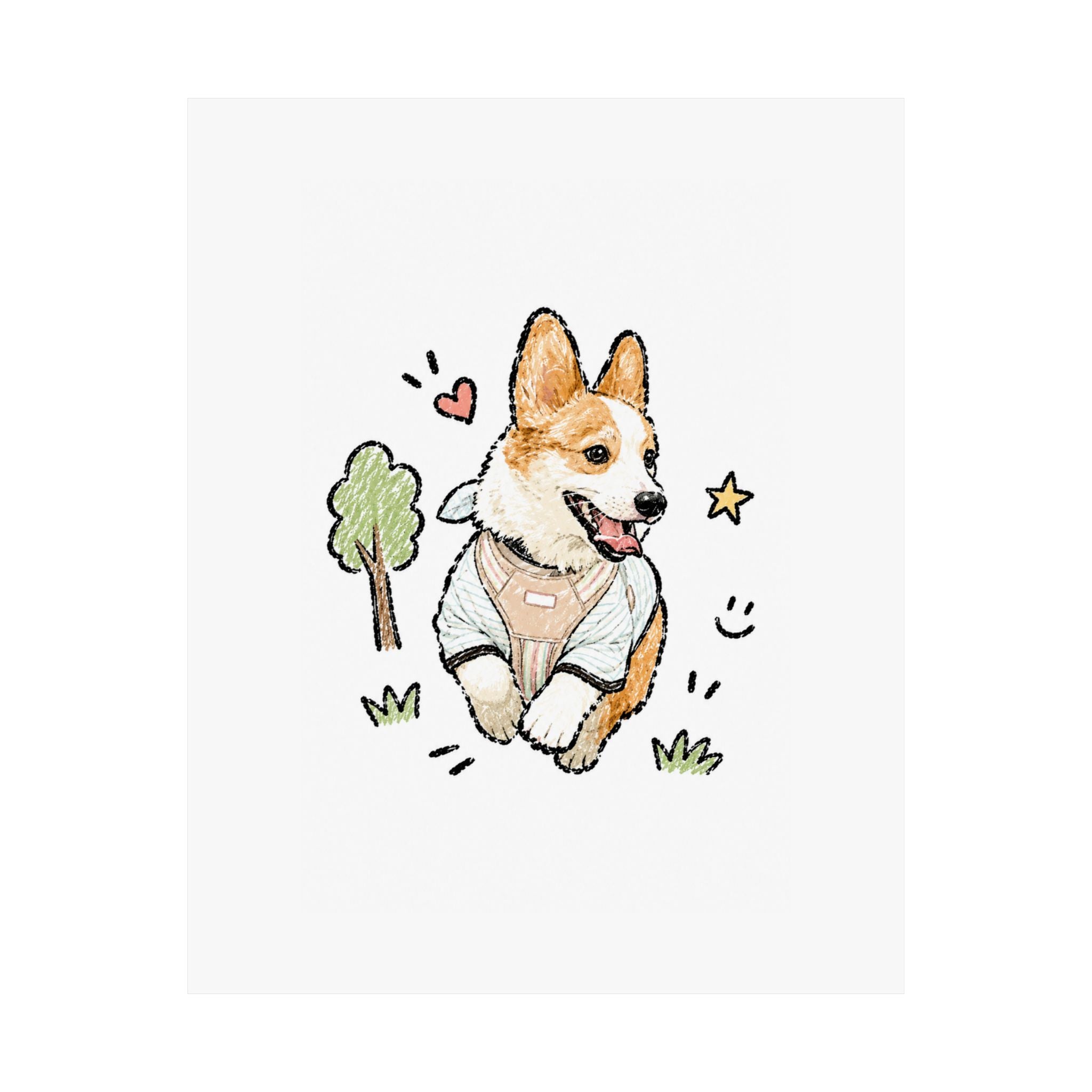 Custom Bold Doodle Portrait from Your Photo - Poster