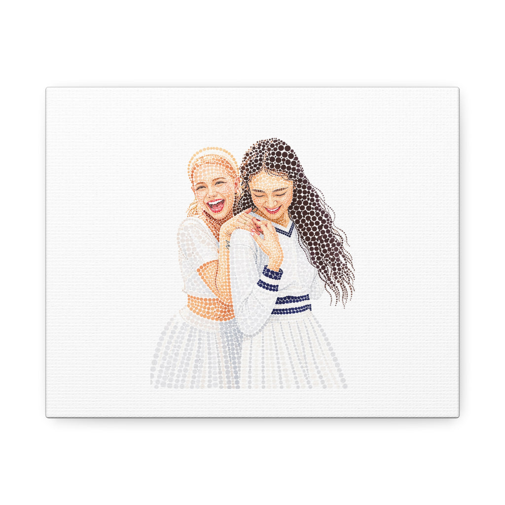 Custom Dots Portrait from Your Photo - Canvas Print