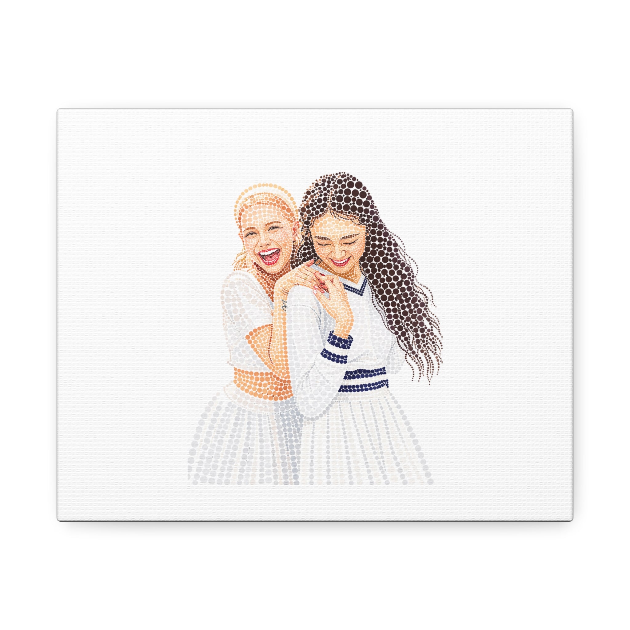 Custom Dots Portrait from Your Photo - Canvas Print