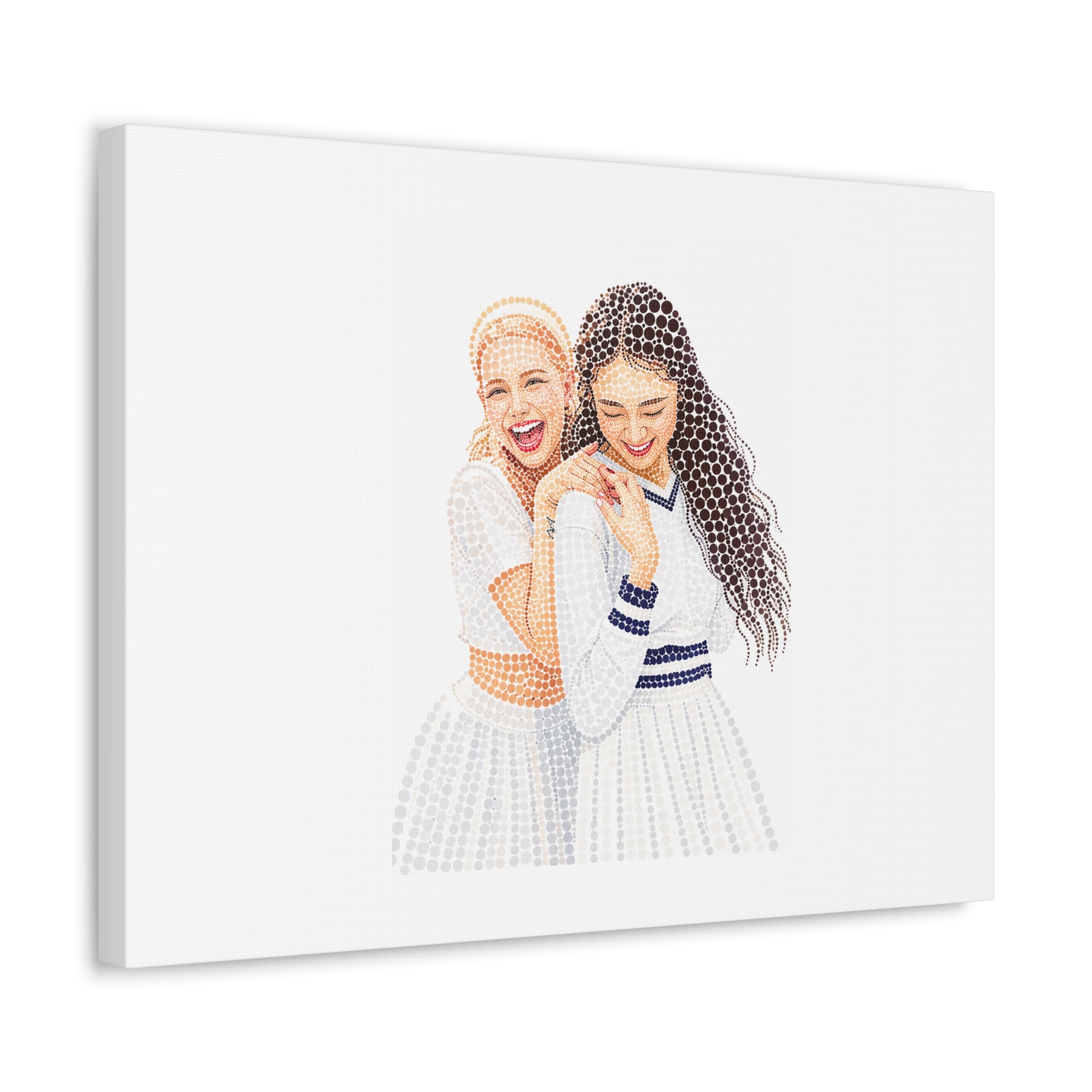 Custom Dots Portrait from Your Photo - Canvas Print