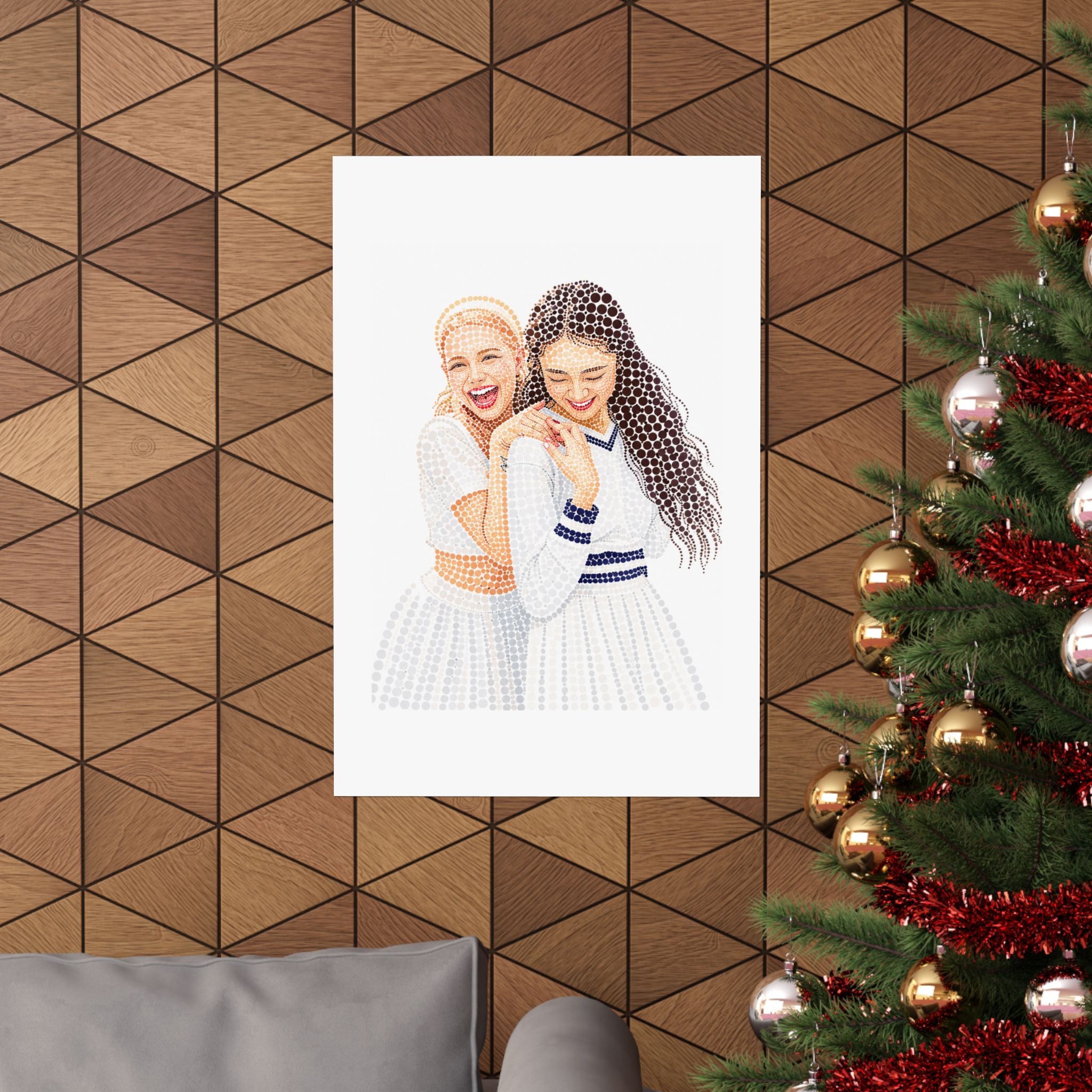 Custom Dots Portrait from Your Photo - Poster
