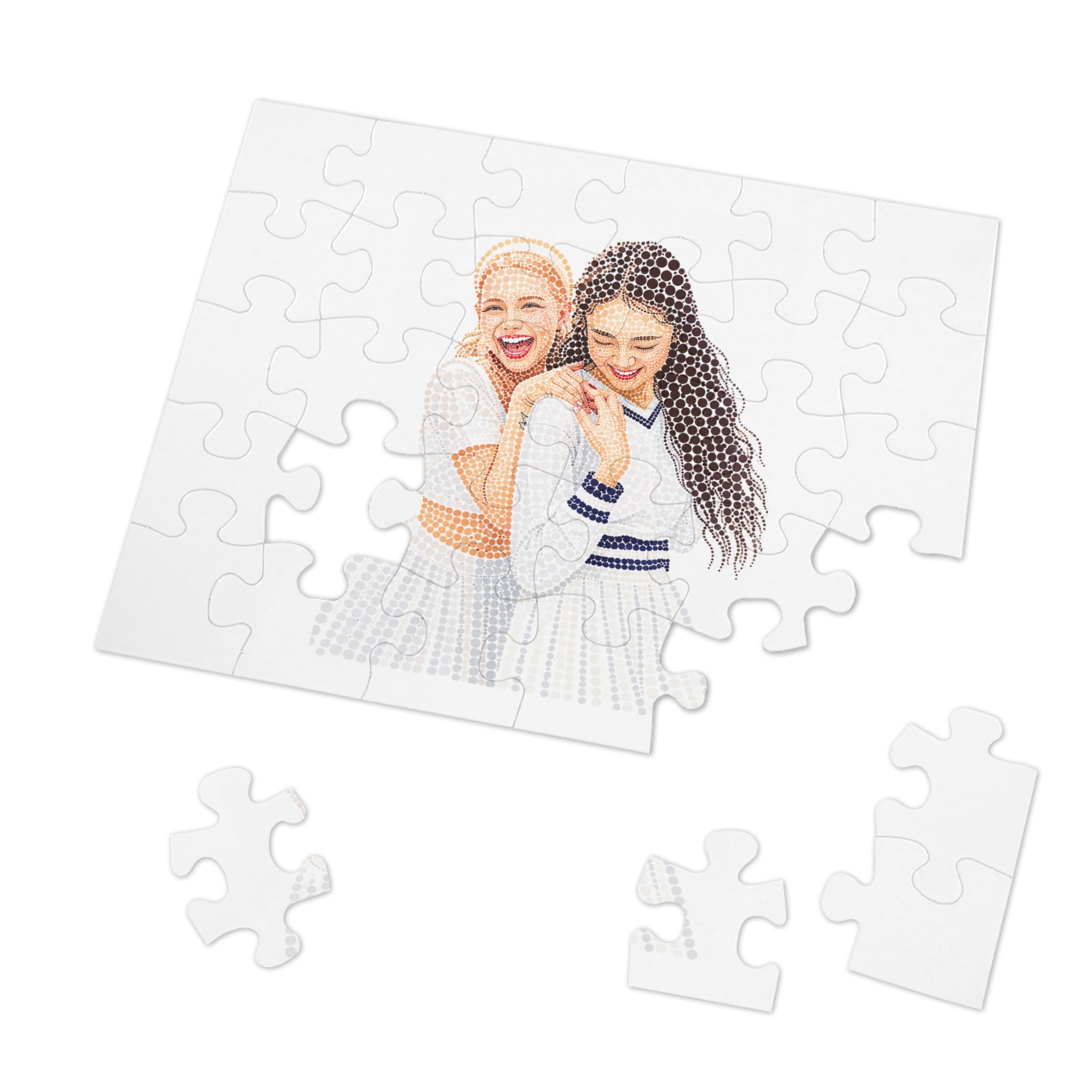 Custom Dots Portrait from Your Photo - Puzzle