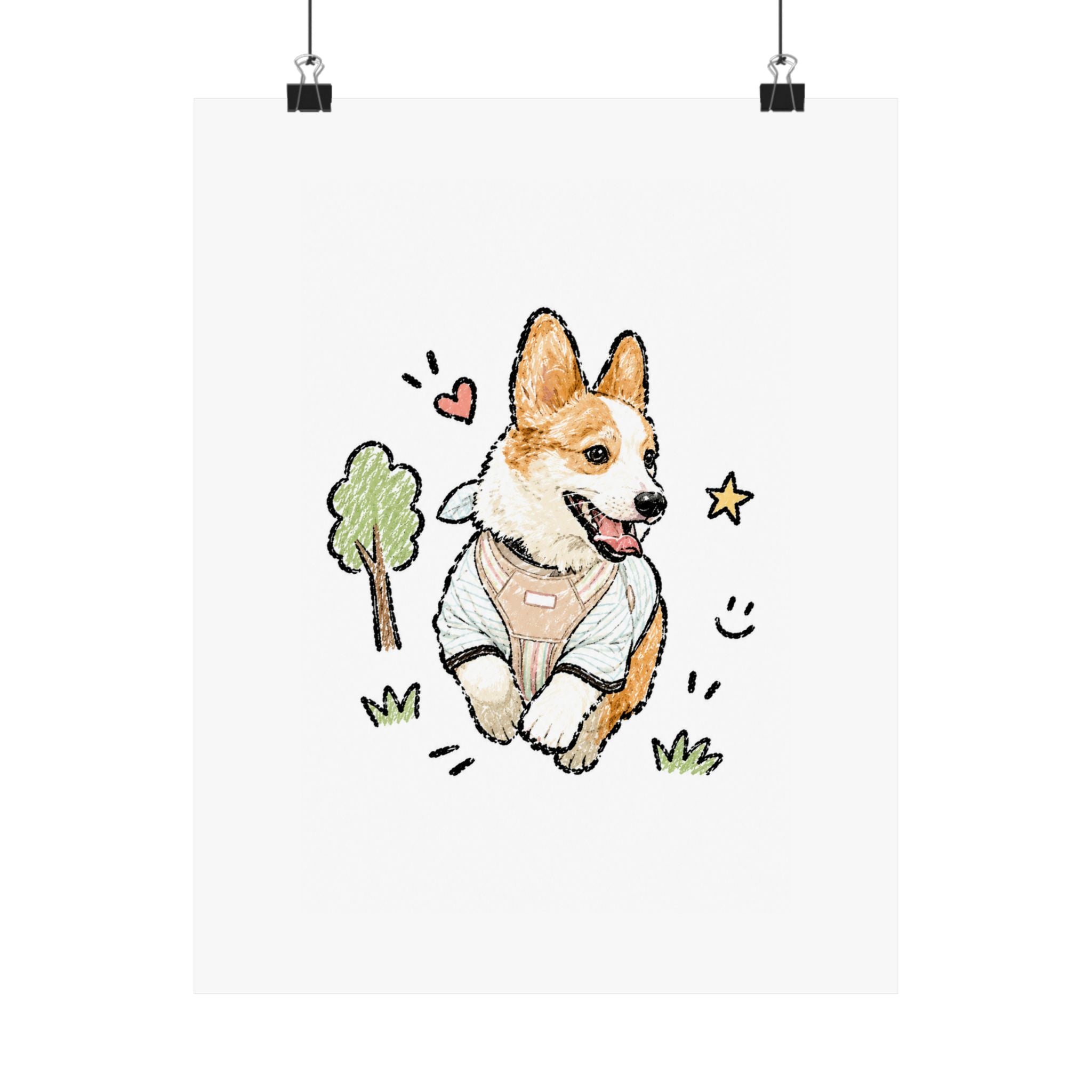 Custom Bold Doodle Portrait from Your Photo - Poster