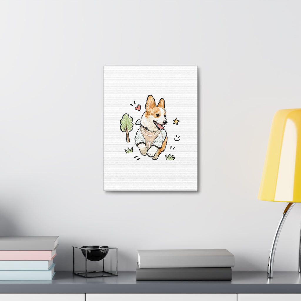 Custom Bold Doodle Portrait from Your Photo - Canvas Print
